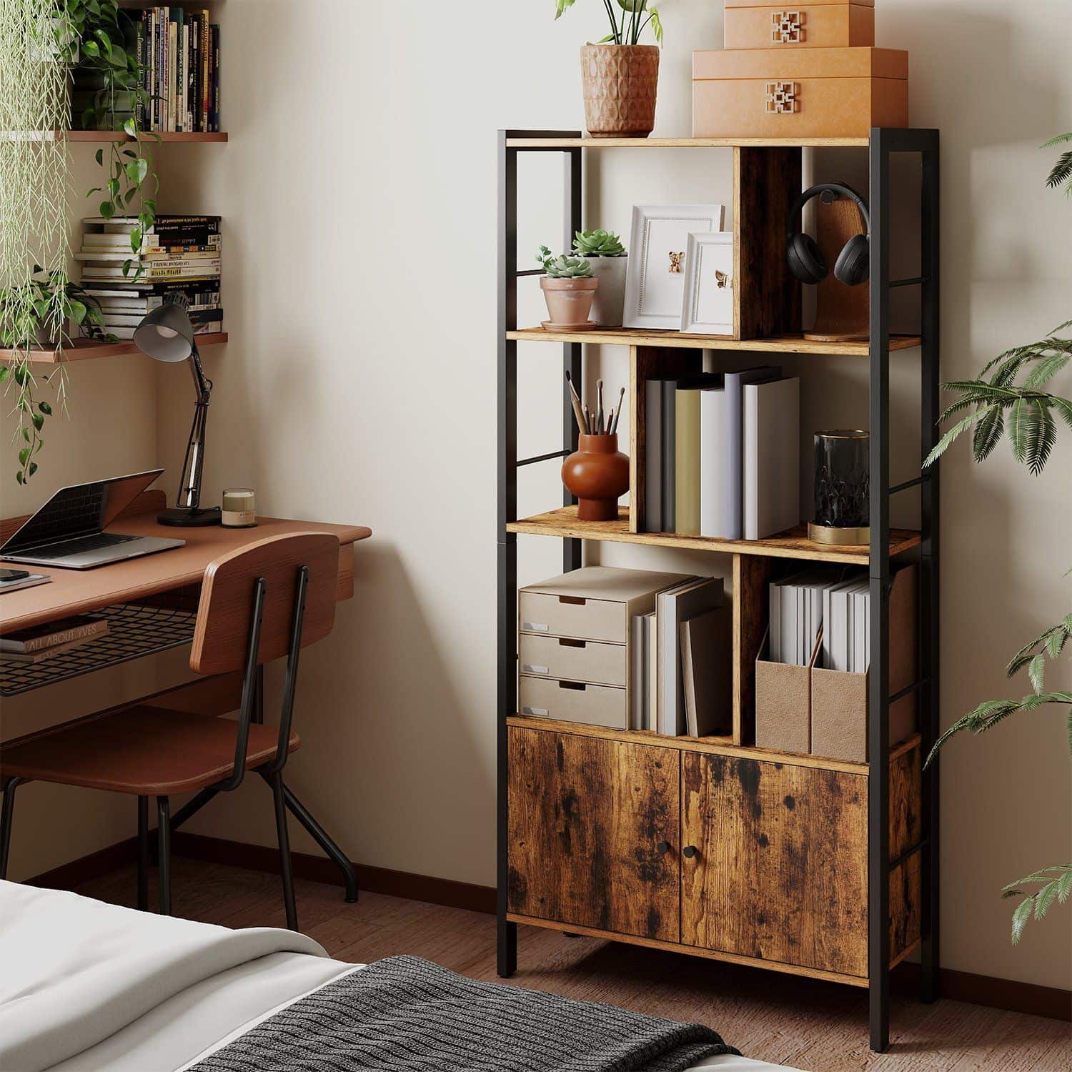 Bücherregal mit 4 Regalebenen Bücherregal mit 4 Regalebenen