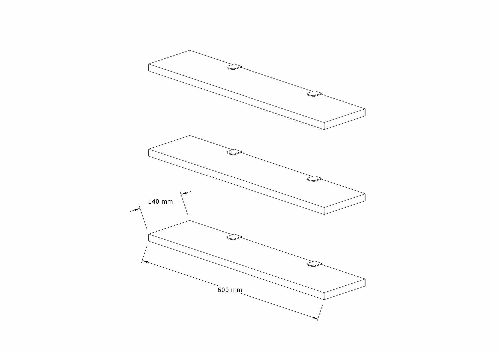 Boss v2 - weiß - Wandregal Boss v2 - weiß - Wandregal