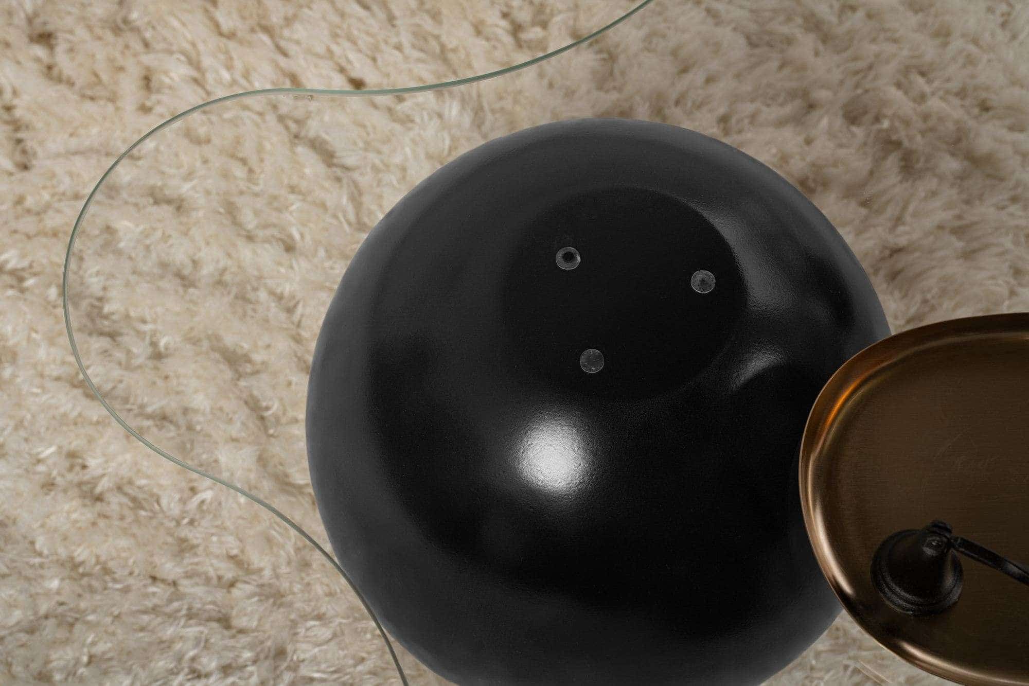 Noxa - schwarz, transparent - Couchtisch