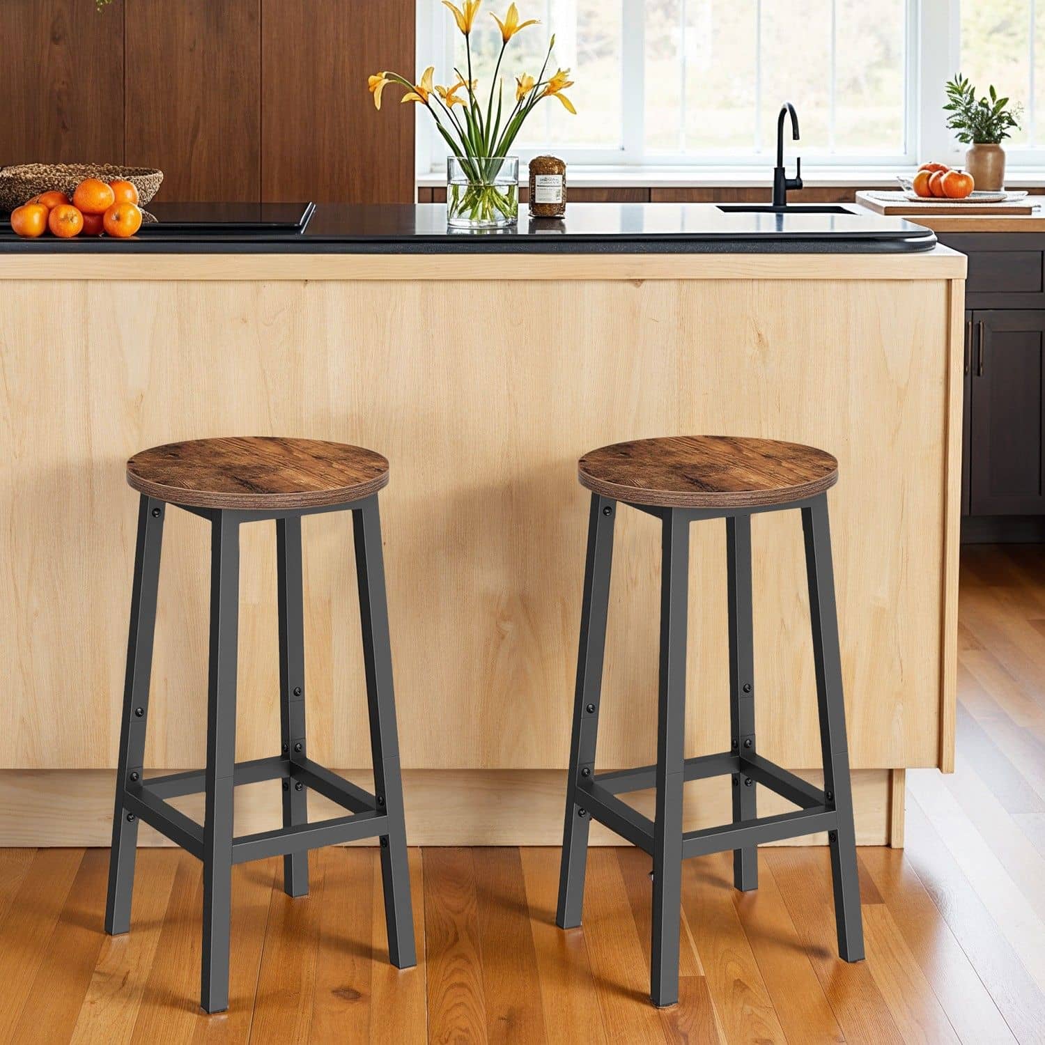 Barhocker mit Stahlgestell Barhocker mit Stahlgestell