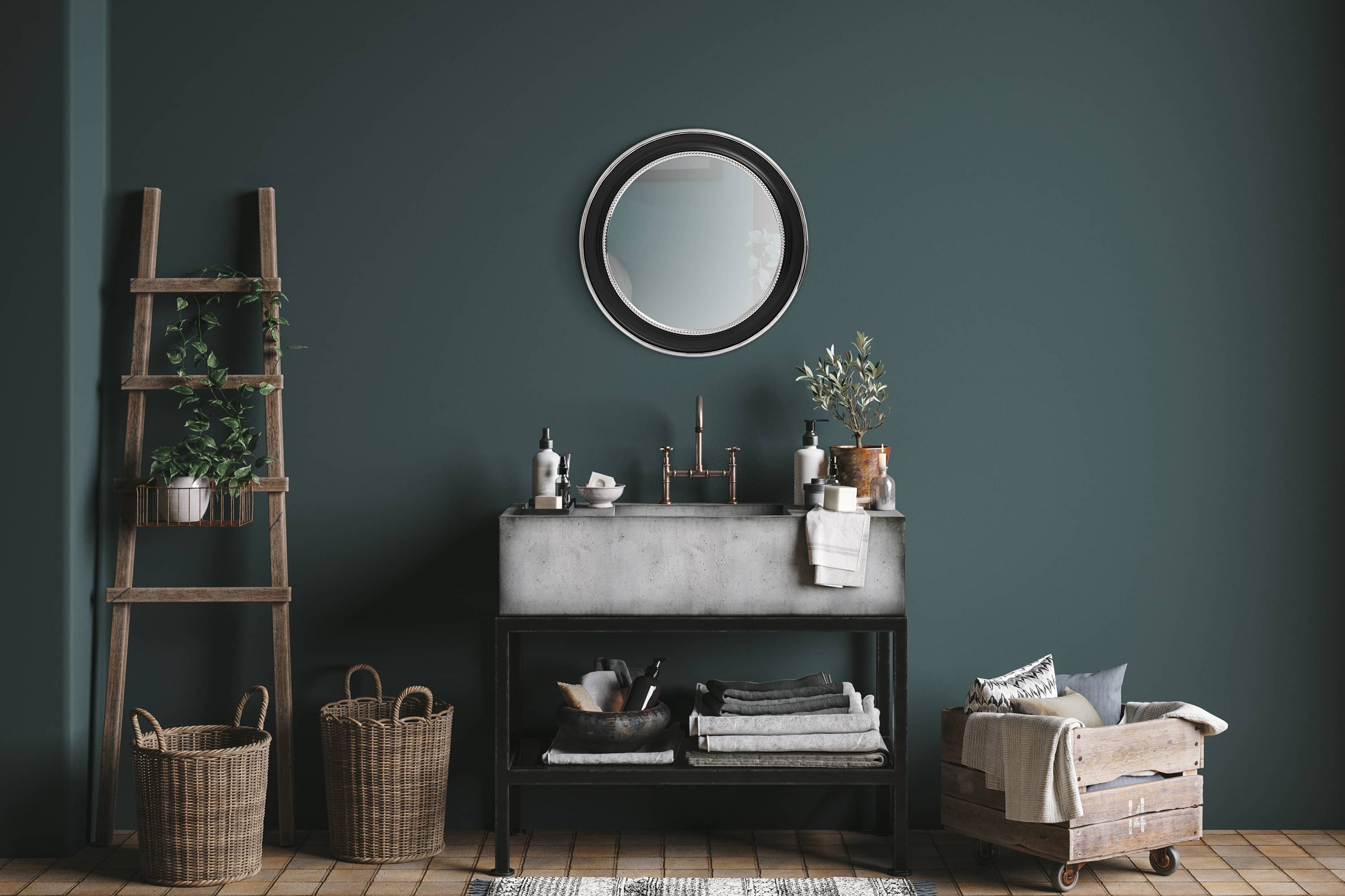 Wandspiegel Eleganca 625 Silber / Schwarz Wandspiegel Eleganca 625 Silber / Schwarz