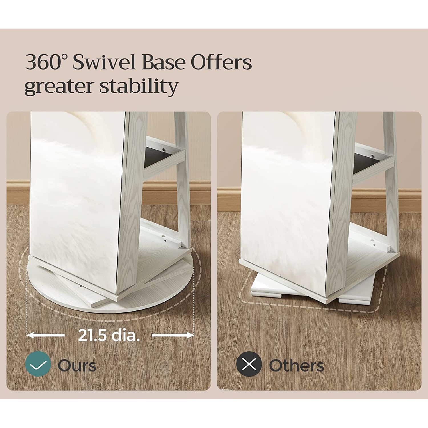 Schmuckschrank mit Spiegel-B34JJC007W01 Schmuckschrank mit Spiegel-B34JJC007W01