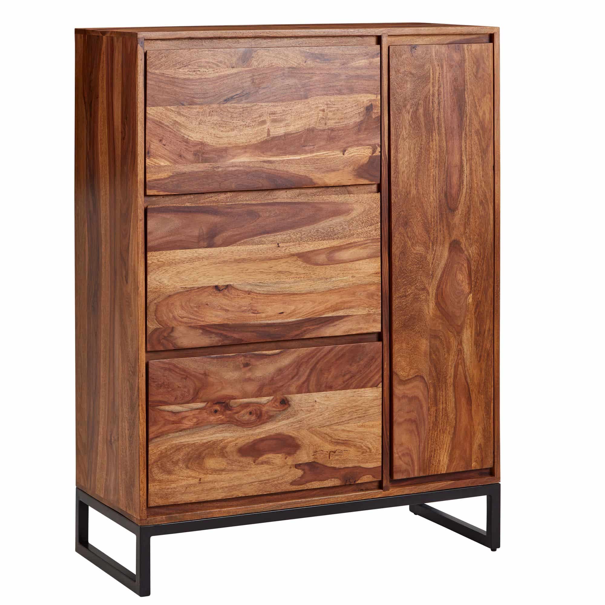 Schuhschrank Sheesham Massivholz 88x120x40 cm Schuhregal Geschlossen Schuhschrank Sheesham Massivholz 88x120x40 cm Schuhregal Geschlossen