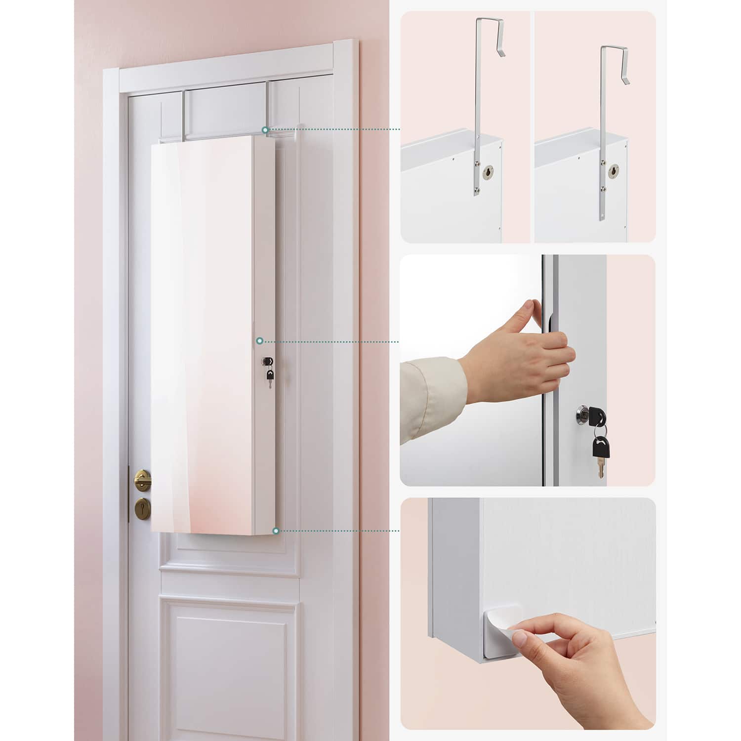 Wandschrank mit Ganzkörperspiegel Wandschrank mit Ganzkörperspiegel