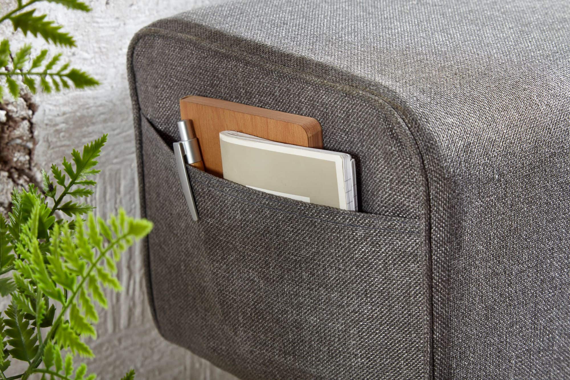 64421-Wohnling-Sitzbank-mit-2-Schublaeden-Stoffbezug-grau-120x28x53-cm-WL6-480-WL6-480_5 Design Turnbock Sitzbank Grau mit Schubladen 120x56x30 cm