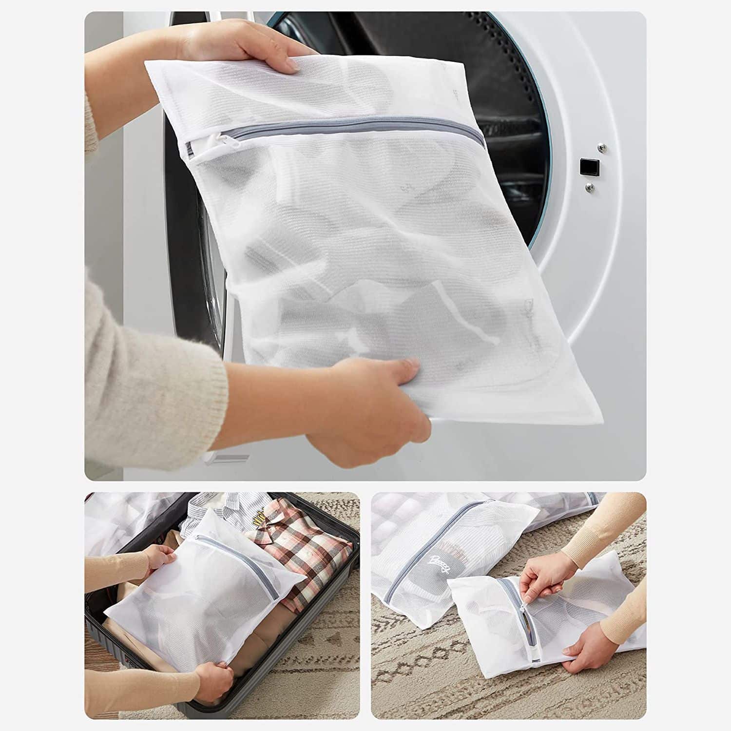 Wäschekorb 90 L grau-LCB390G01 Wäschekorb 90 L grau-LCB390G01