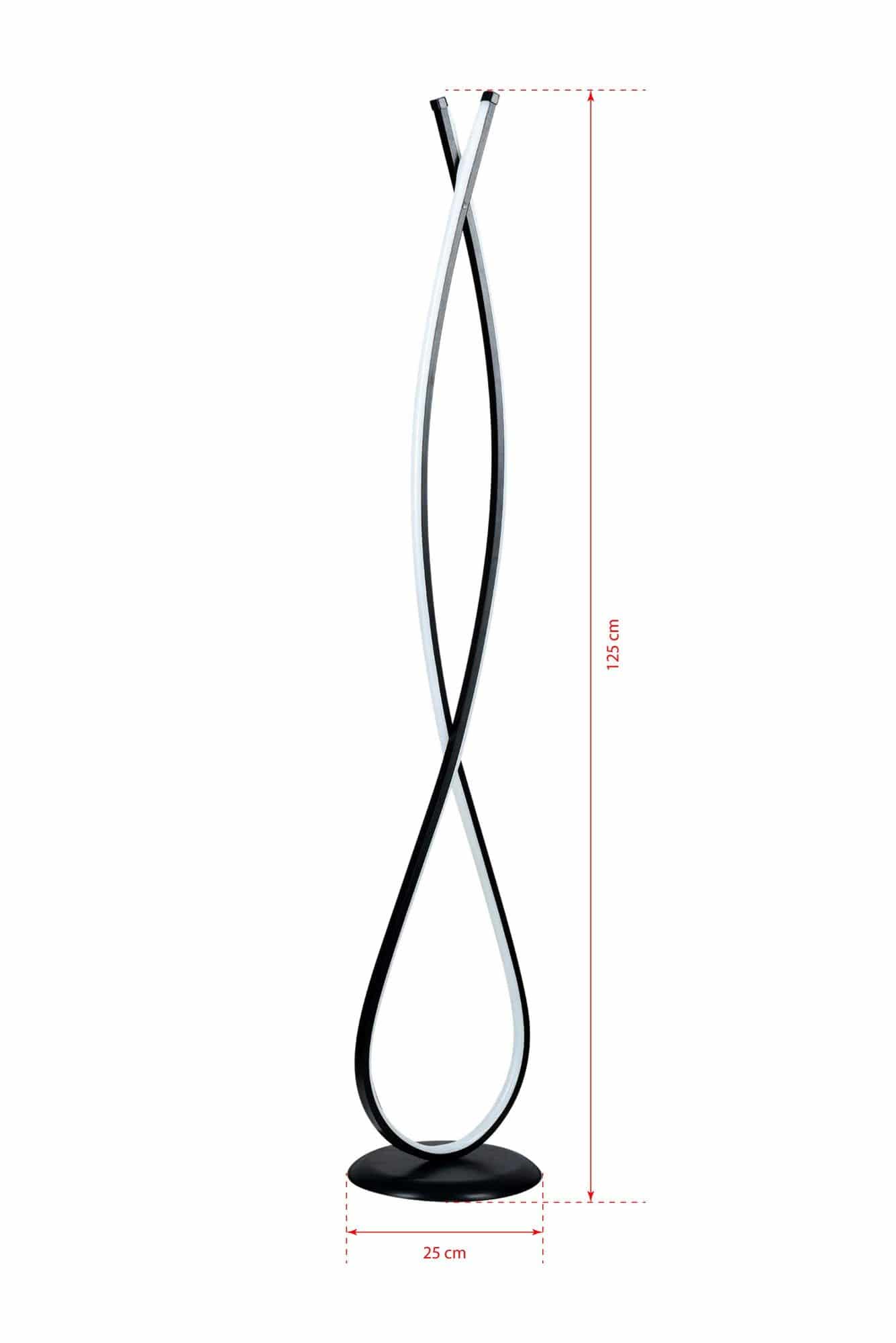 Infinity Black - Multicolor - Stehlampe