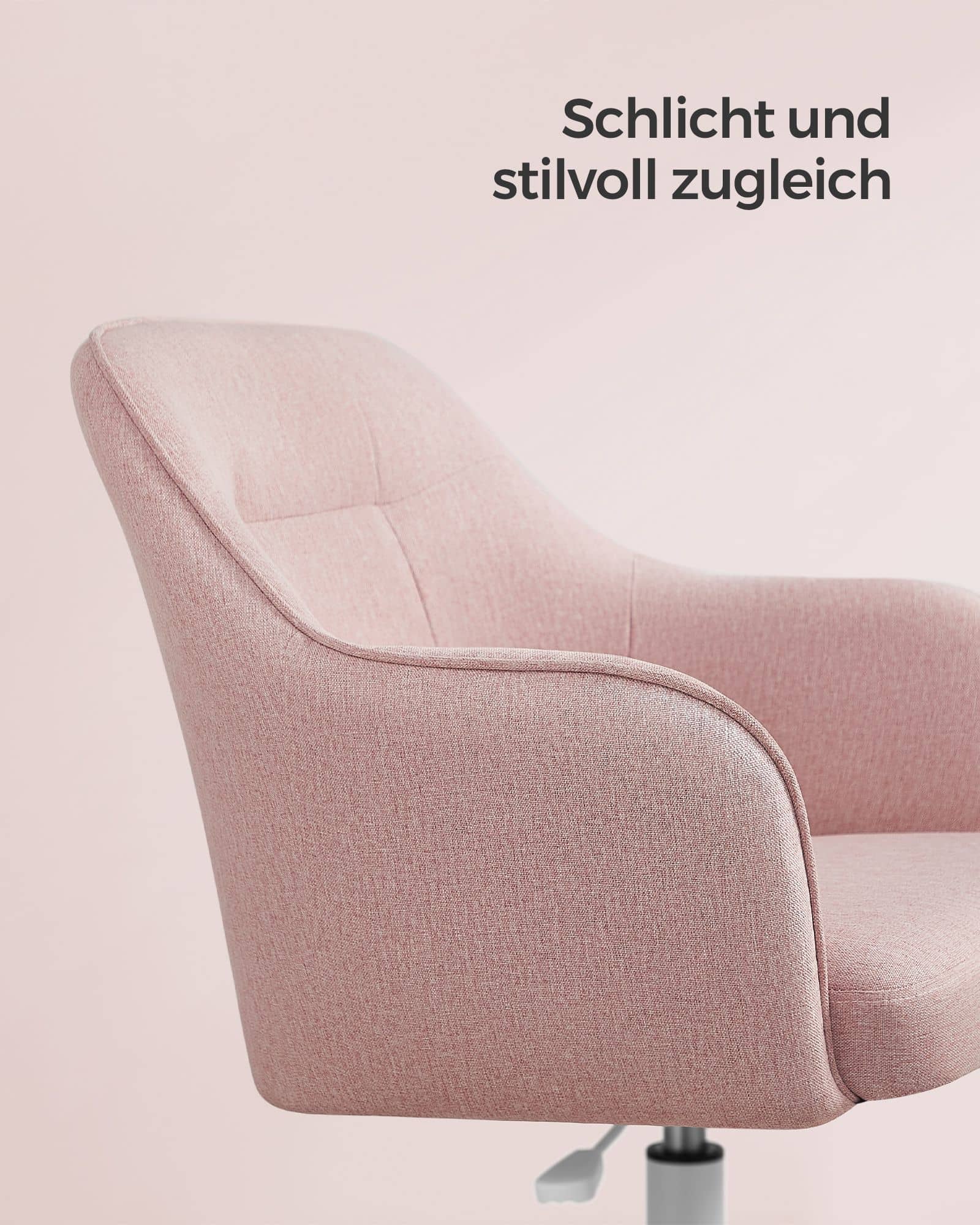 Homeoffice Stuhl höhenverstellbar atmungsaktiver Stoff rosa-B34OBG019P01 Homeoffice Stuhl höhenverstellbar atmungsaktiver Stoff rosa-B34OBG019P01