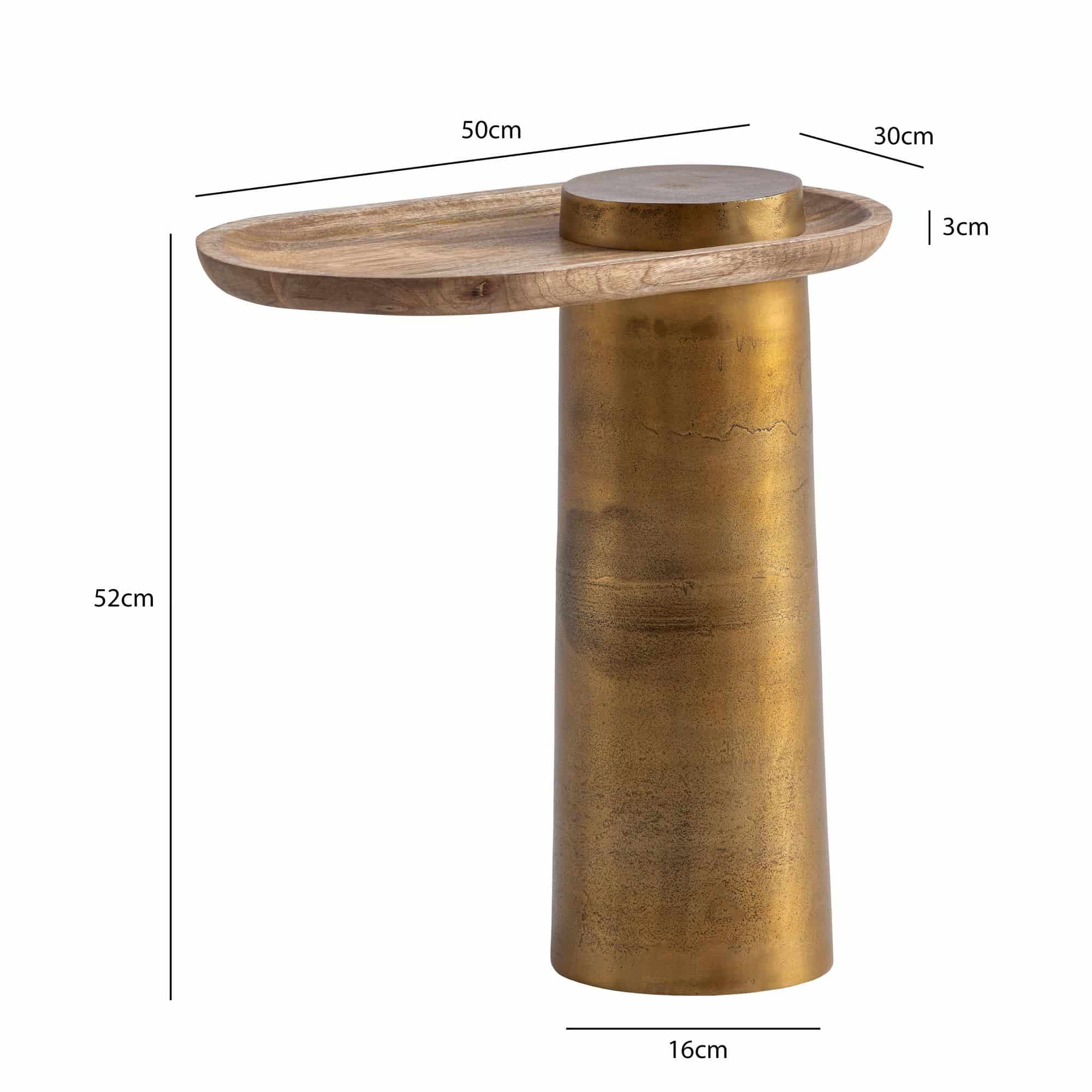 Beistelltisch Mango Massivholz Metall 50x30x52 cm Anstelltisch Beistelltisch Mango Massivholz Metall 50x30x52 cm Anstelltisch