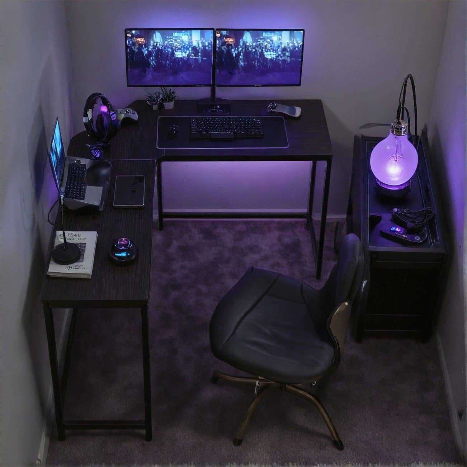 L-förmiger Schreibtisch, Gaming-Tisch, Eckschreibtisch