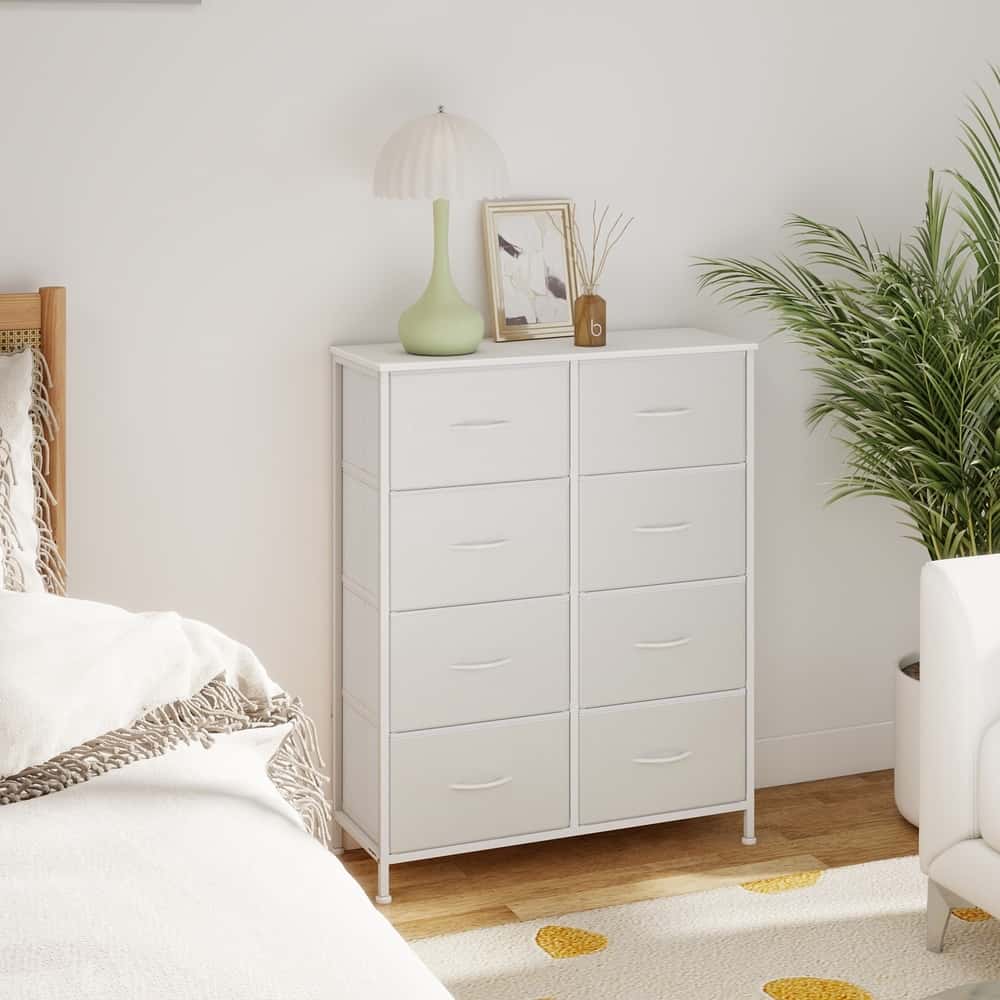 Kommode, Schrank, 8 Stoffschubladen