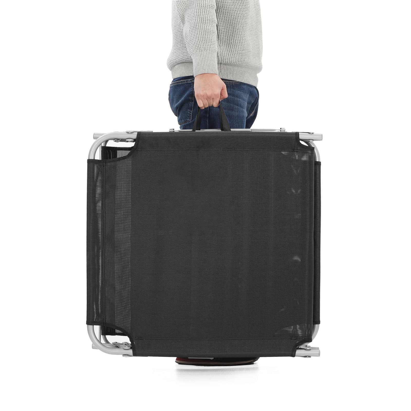 Gartenliege mit Blende Schwarz-B34GCB22BK Gartenliege mit Blende Schwarz-B34GCB22BK