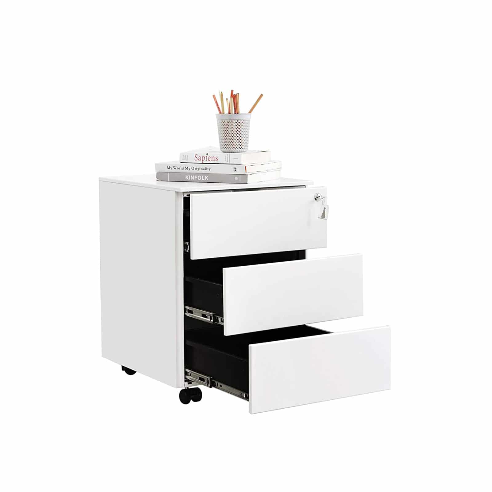 Aktenschrank mit 3 Schubladen-OFC63WT Aktenschrank mit 3 Schubladen-OFC63WT
