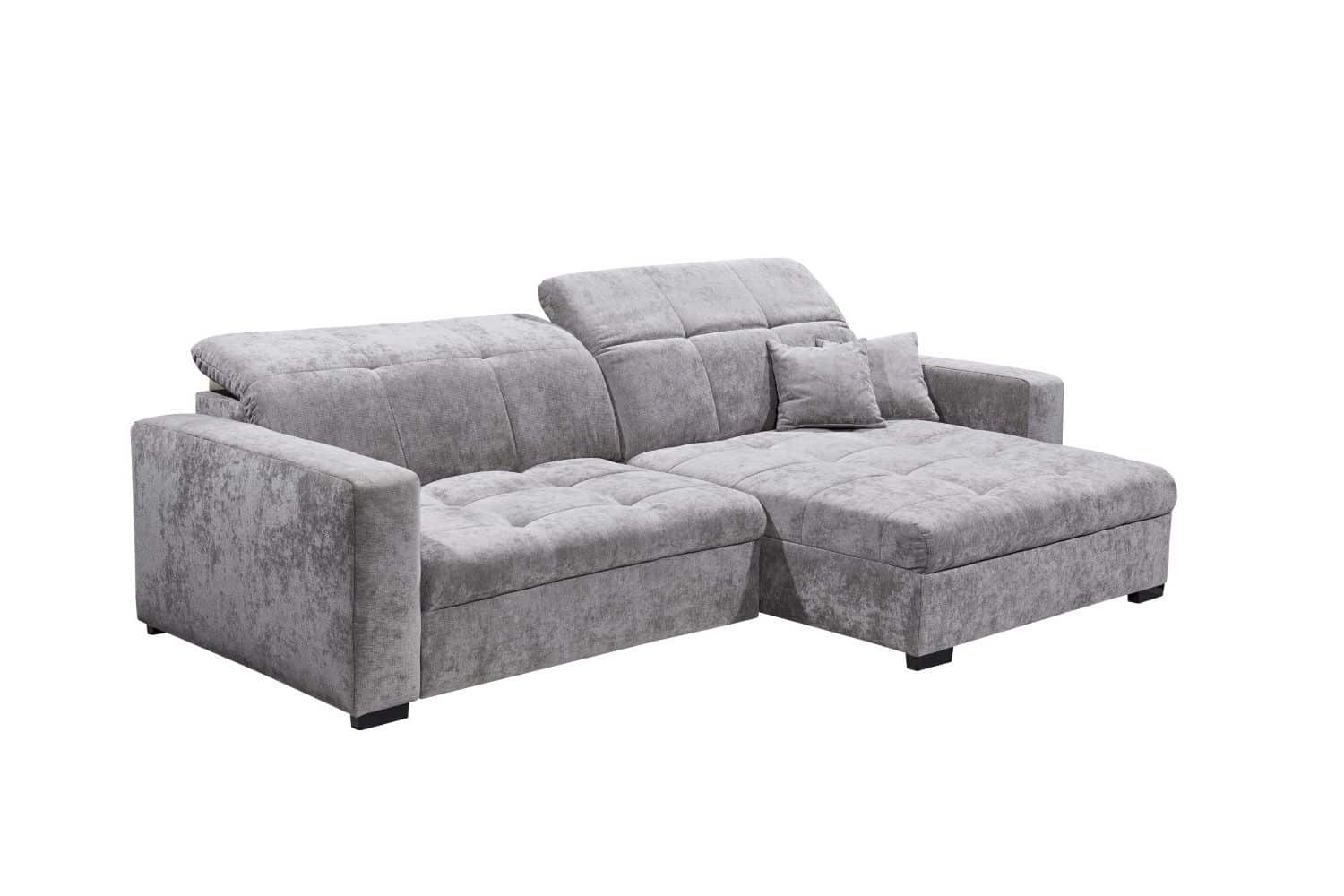 ED Exciting Design Sofa Stormport mit elektrischer Sitztiefe | Mikrofaser Holms
