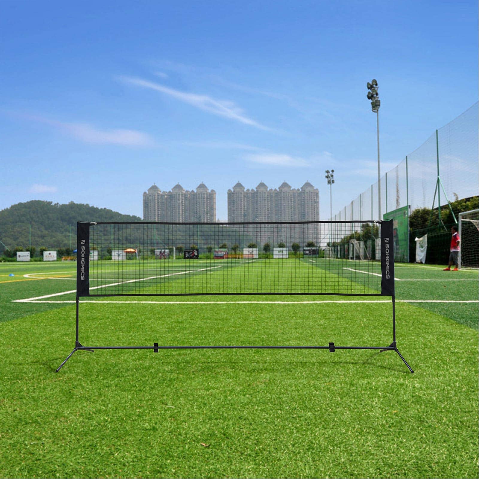 Tragbares Badmintonnetz in Schwarz-SYQ400H Tragbares Badmintonnetz in Schwarz-SYQ400H