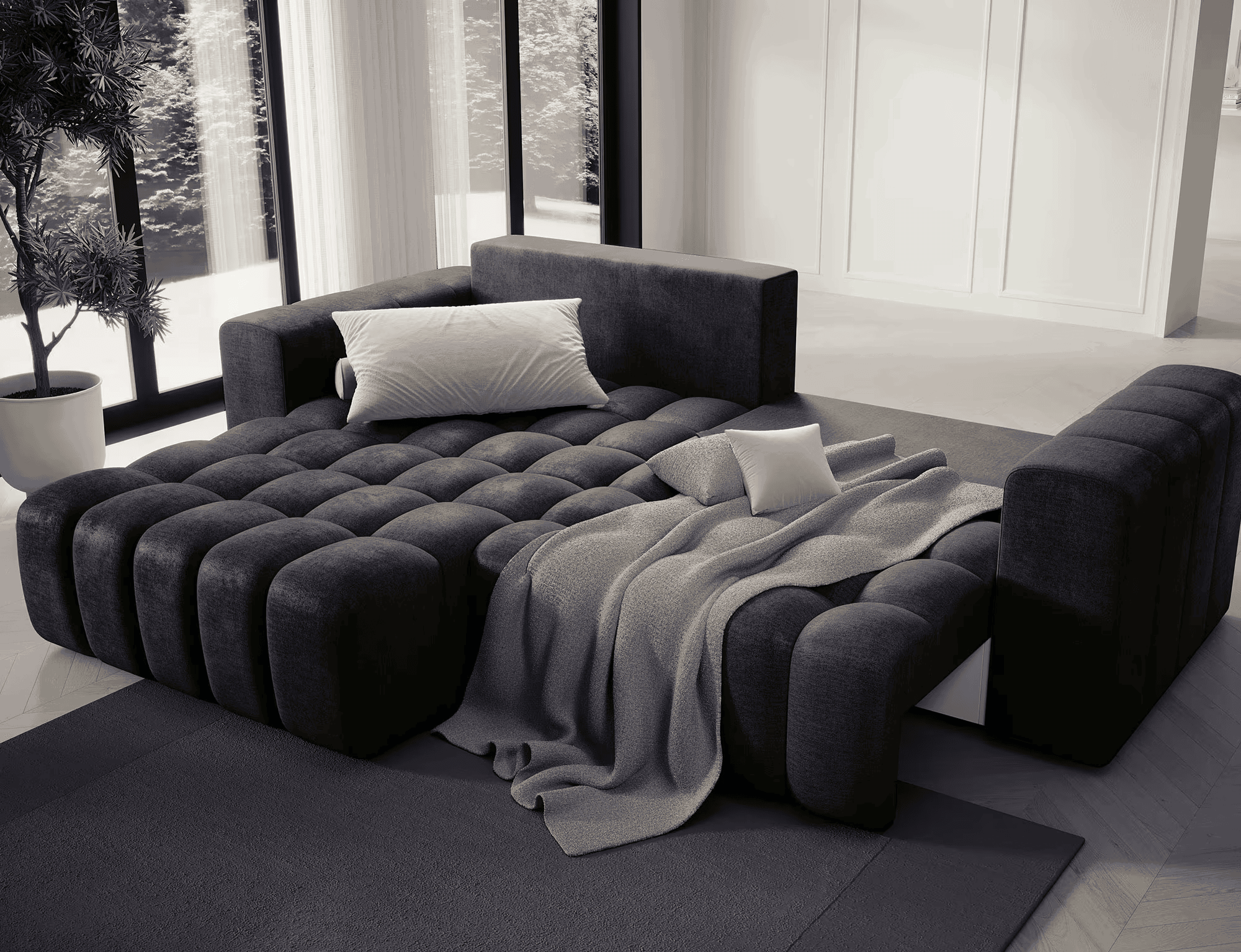 Bonett Ecksofa mit Schlaffunktion - Modernes Design und unvergleichlicher Komfort für Ihr Wohnzimmer Bonett Ecksofa mit Schlaffunktion - Modernes Design und unvergleichlicher Komfort für Ihr Wohnzimmer