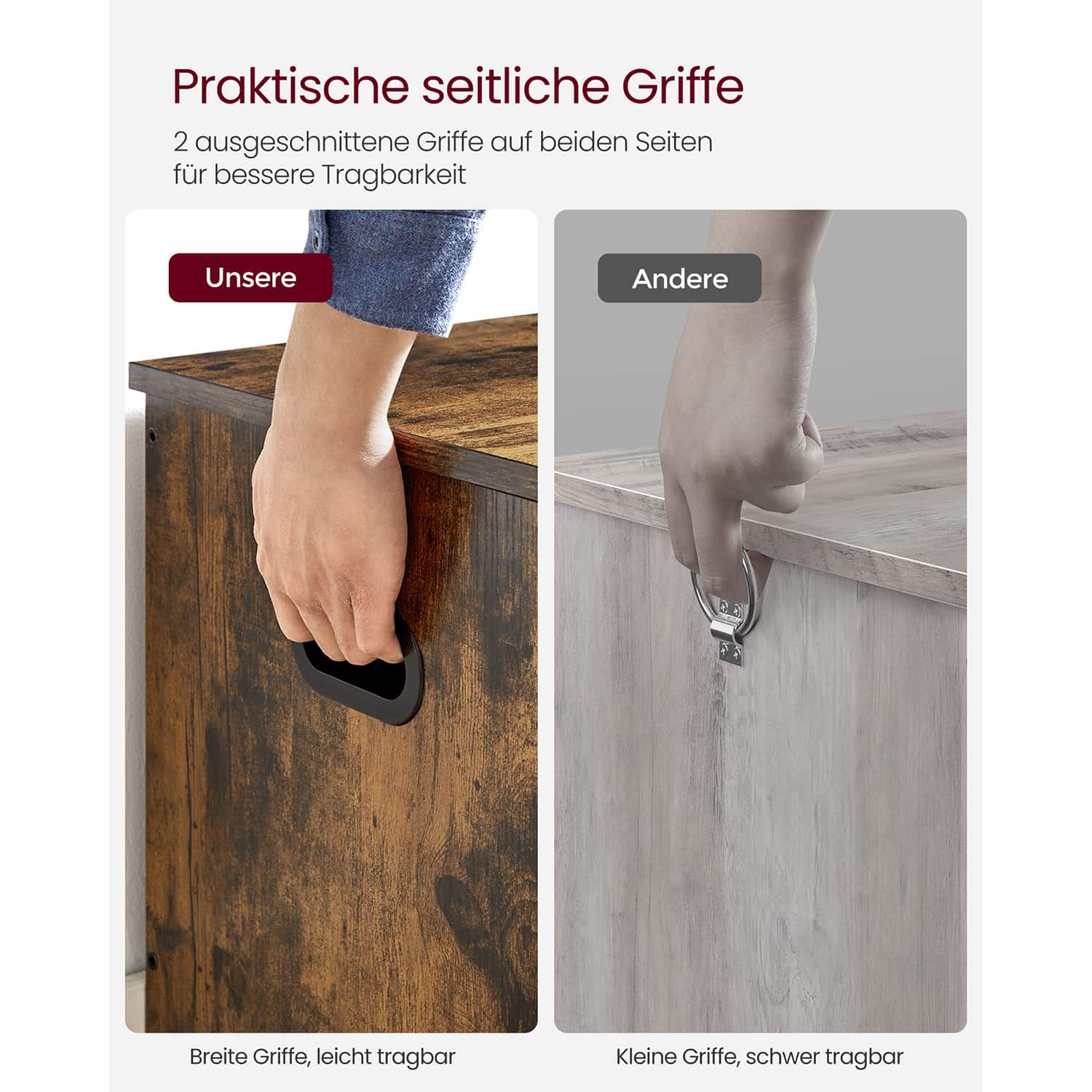 Schuhbank mit Deckel 40 x 76 x 48 cm-LHS011T01 Schuhbank mit Deckel 40 x 76 x 48 cm-LHS011T01