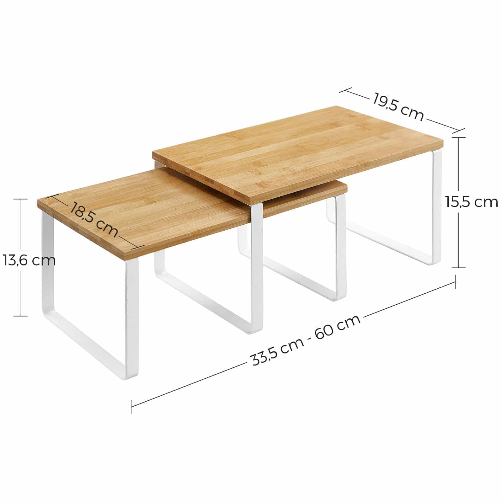 Gewürzregale mit Metallrahmen 2er Set-B34KCS02NW Gewürzregale mit Metallrahmen 2er Set-B34KCS02NW