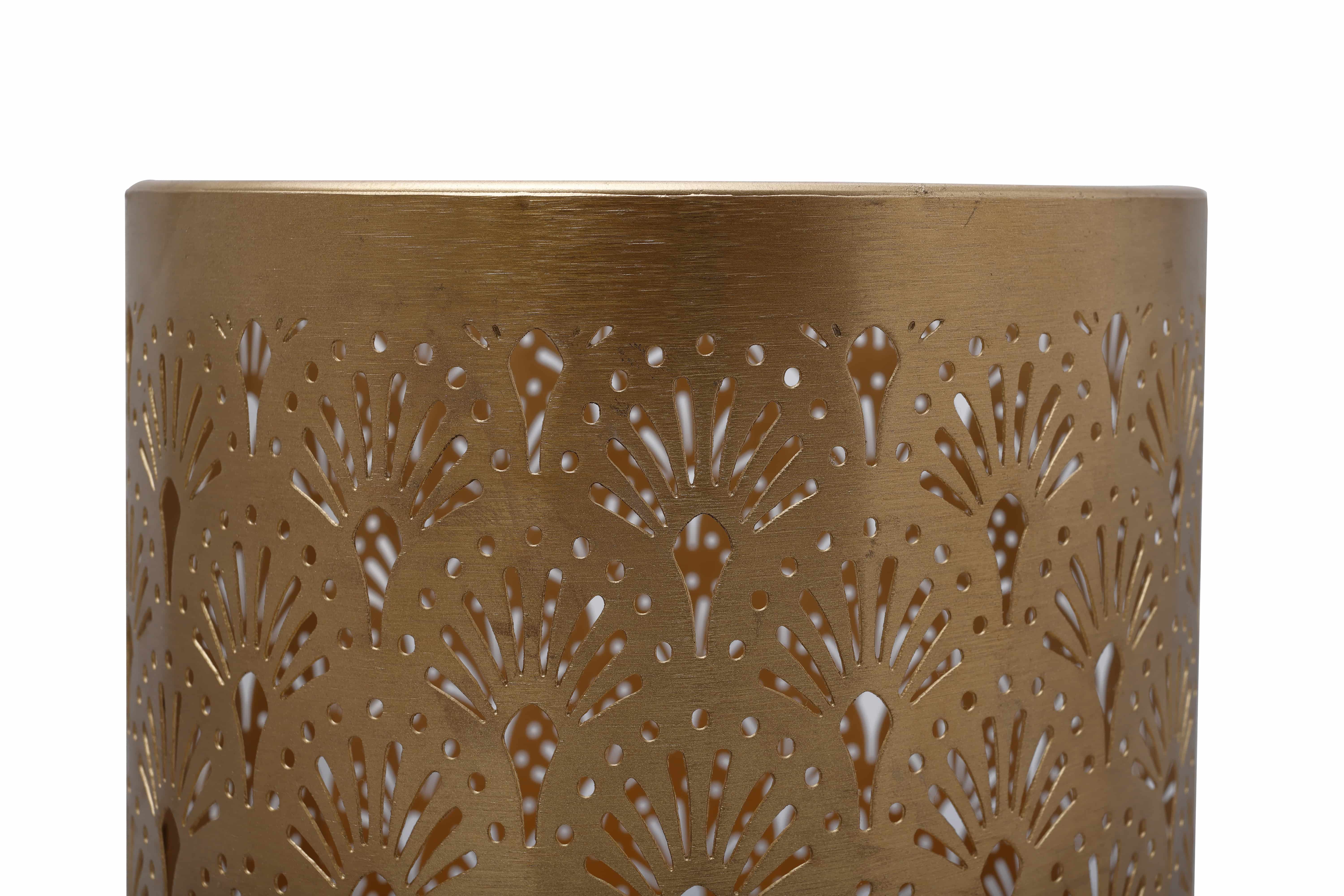 Bodenvase Art Deco 1145 Grau / Gold