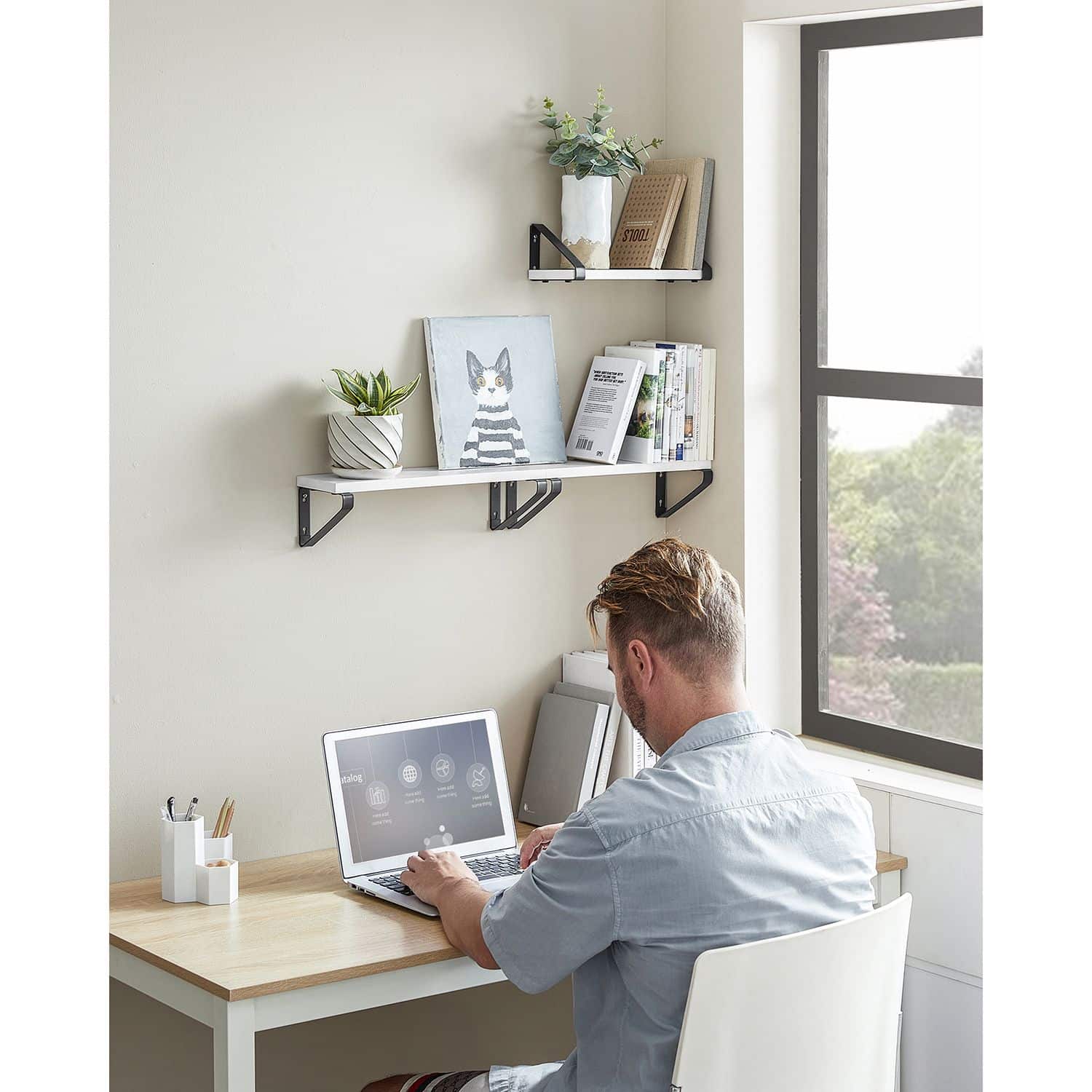 LWS033B14-3QLxdxng83Y9a9 Schweberegal 3er Set