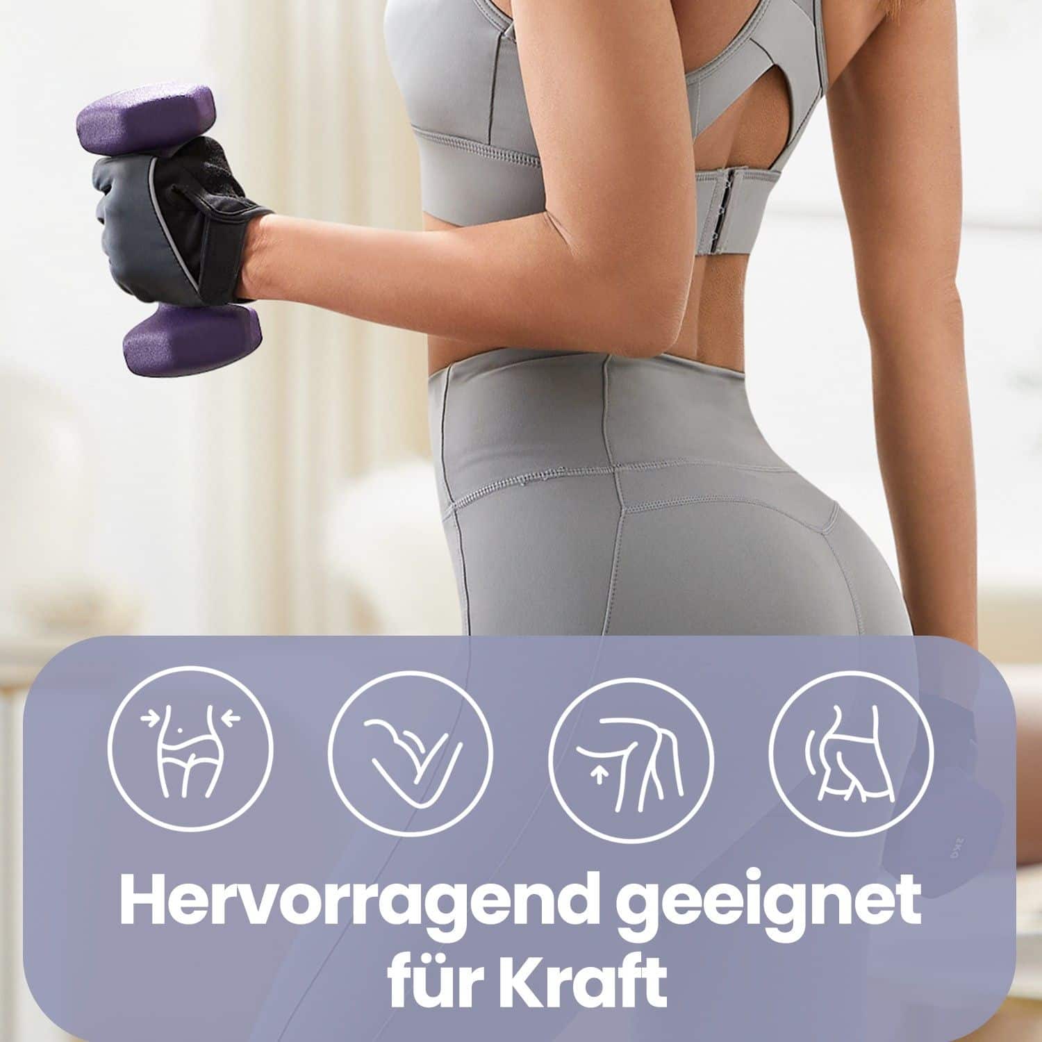 Kurzhantel-Set, Hexagon, mit Hantelständer Kurzhantel-Set, Hexagon, mit Hantelständer