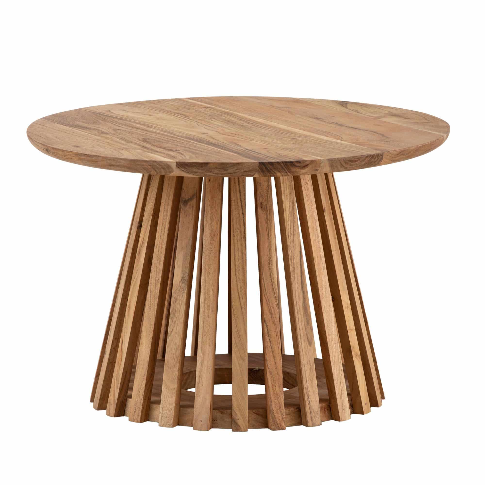 Couchtisch 60x60x40 cm Akazie Massivholz Hellbraun Sofatisch Rund Couchtisch 60x60x40 cm Akazie Massivholz Hellbraun Sofatisch Rund