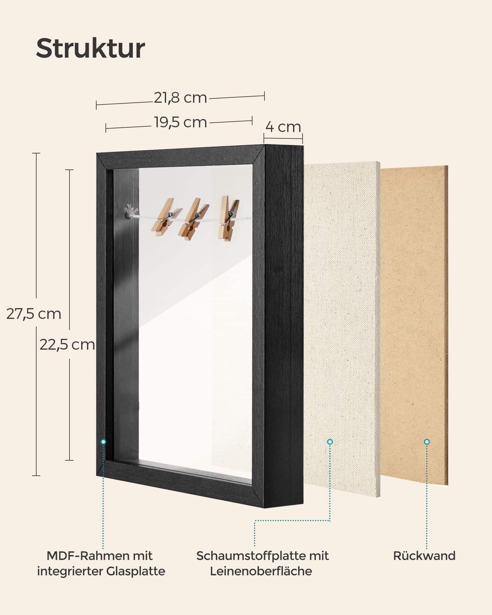 Bilderrahmen DIY Geschenkidee schwarz Bilderrahmen DIY Geschenkidee schwarz