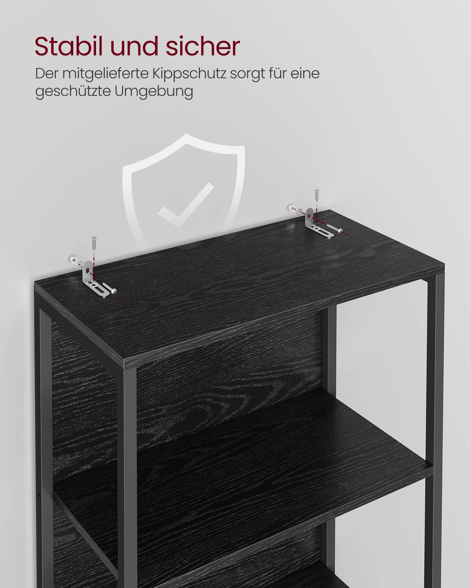 Bücherregal mit 6 Ebenen und Leuchten 30,3 x 60 x 178,6 cm Bücherregal mit 6 Ebenen und Leuchten 30,3 x 60 x 178,6 cm