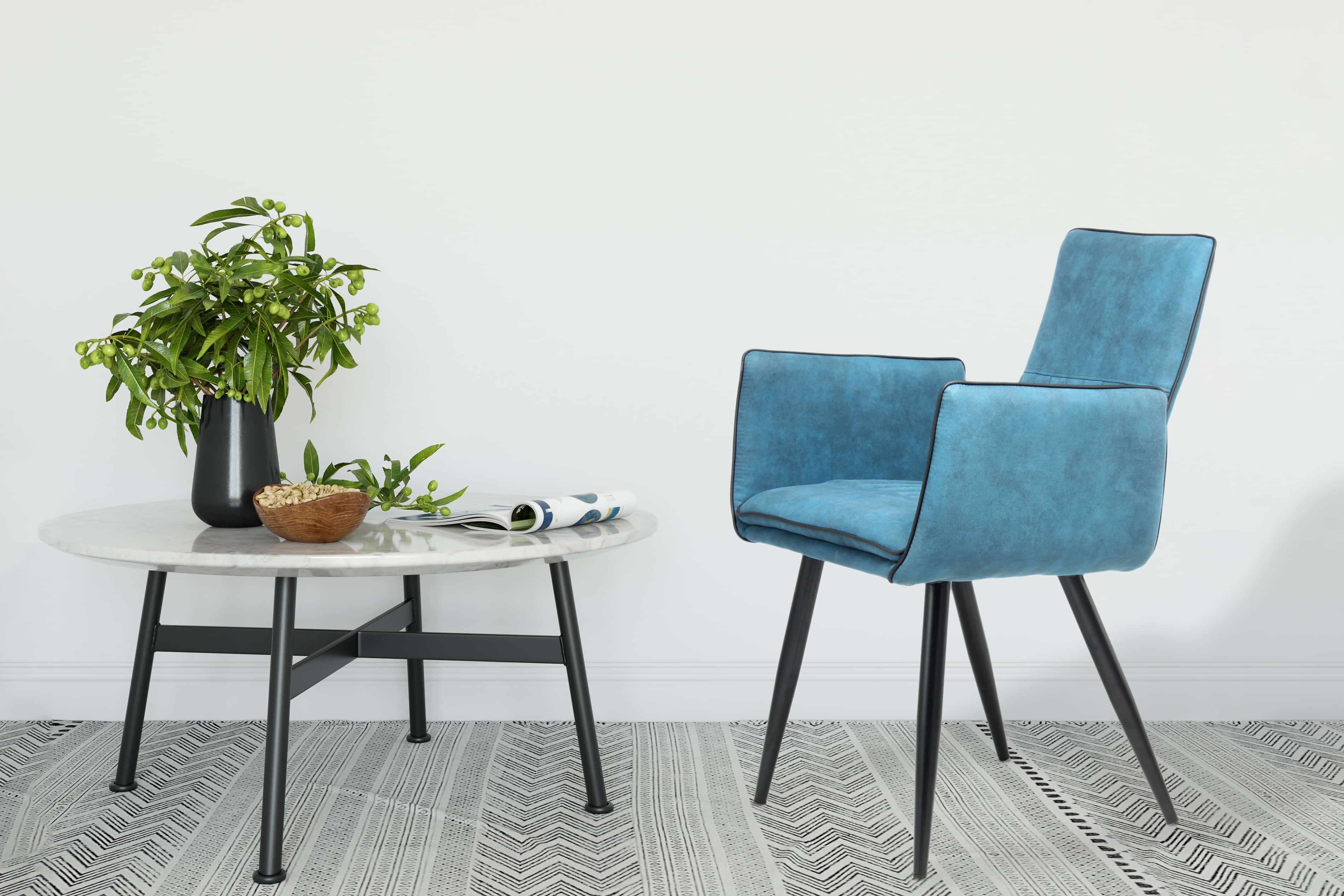 Stuhl Penelope 110 2er-Set Dunkelblau