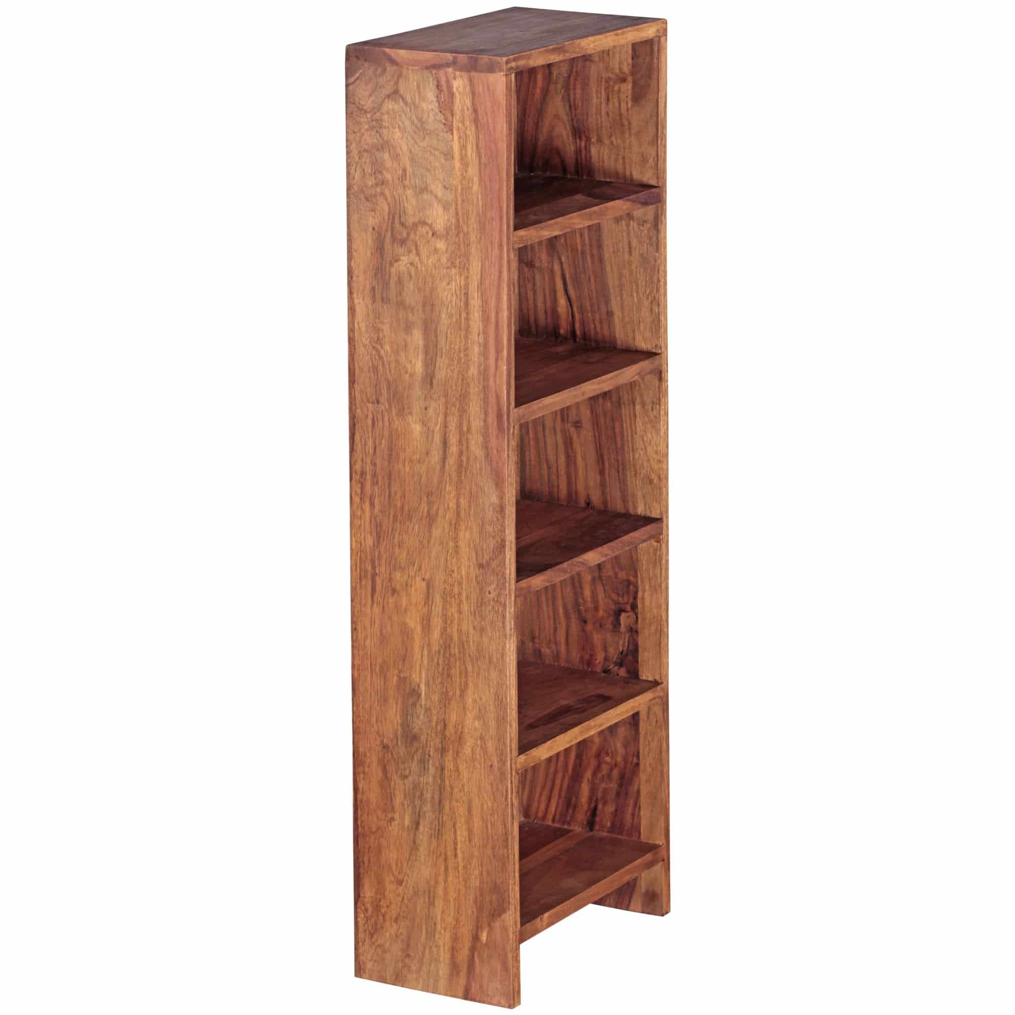 40335-WOHNLING-CD-Regal-MUMBAI-Massivholz-Sheesham-Standregal-90-cm-hoch-CD-Aufbewahrung-5-Faecher-Buecherregal-natur-Landhaus-Stil-Flur-holz-massiv-klein-Echtholz-indisch-landha_1hhtJkHfX8fSGg CD Regal MUMBAI Massivholz Sheesham Standregal 90 cm hoch CD-Aufbewahrung 5 Fächer Bücherregal natur Landhaus-Stil