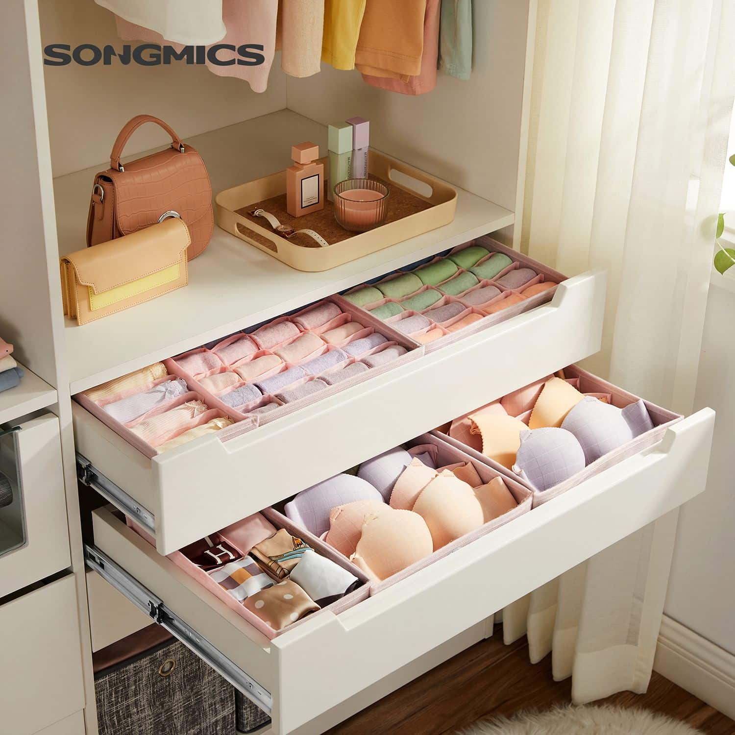 Unterwäsche-Organizer für BHs rosa-RUS008P01 Unterwäsche-Organizer für BHs rosa-RUS008P01