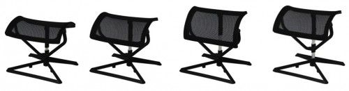 Fußauflage LEGpro OTTOMANN Beinauflage Stoffbezug für Büro Fußablage höhenverstellbar Beinablage Schreibtisch