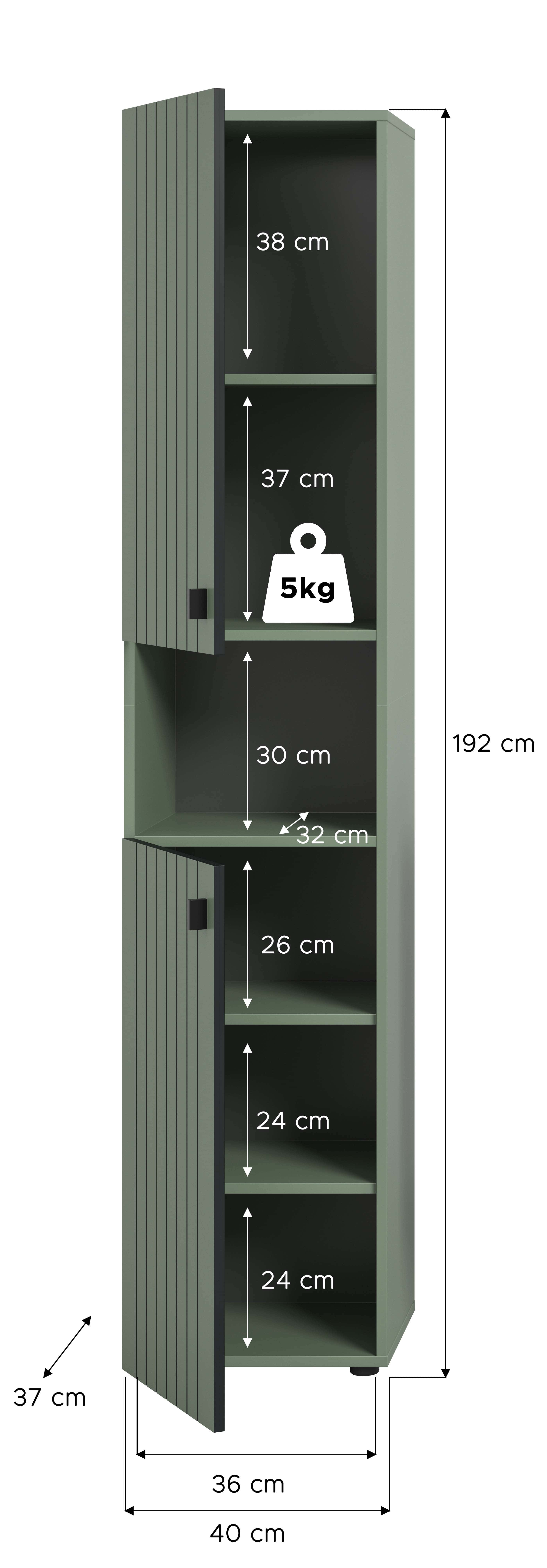 Station Garderobenschrank
