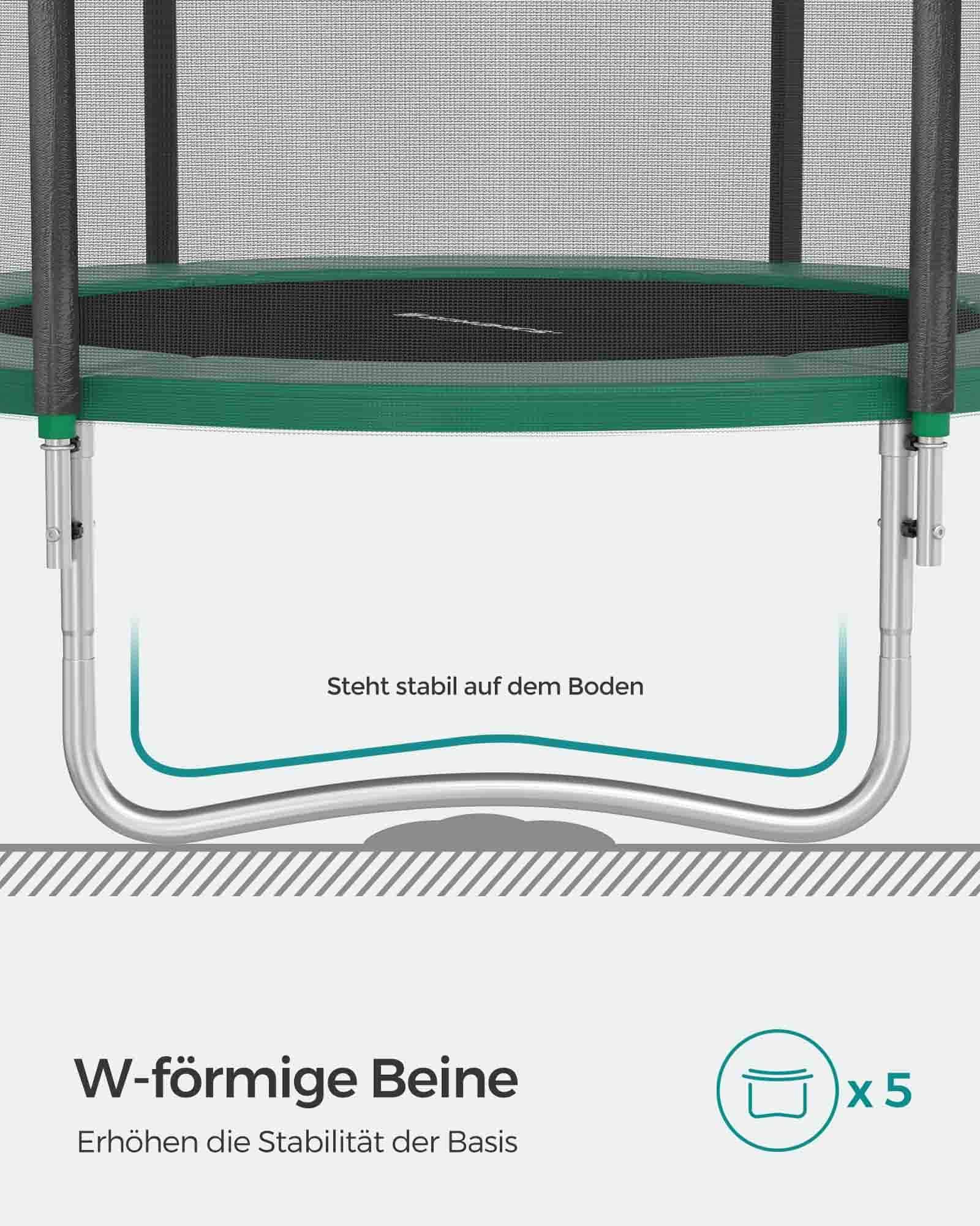 Gartentrampolin Ø 427 cm mit Sicherheitsnetz-STR141C01 Gartentrampolin Ø 427 cm mit Sicherheitsnetz-STR141C01