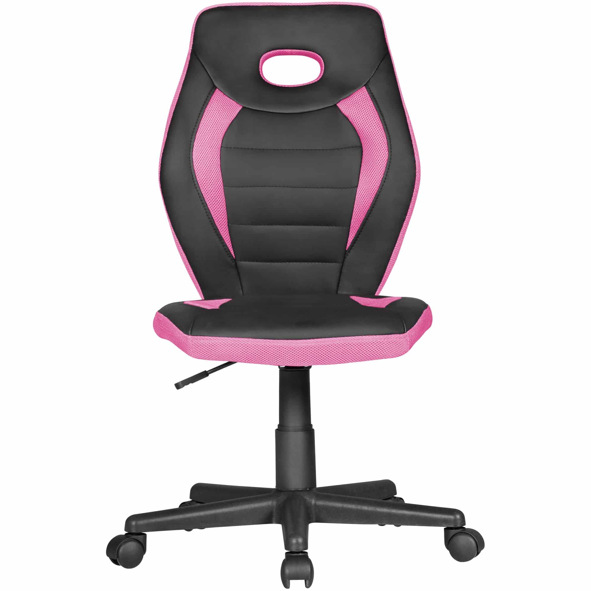 48245-AMSTYLE-Kinderdrehstuhl-LUAN-schwarz-pink-S_1 Kinderdrehstuhl LUAN schwarz/pink für Kinder ab 6 mit Lehne