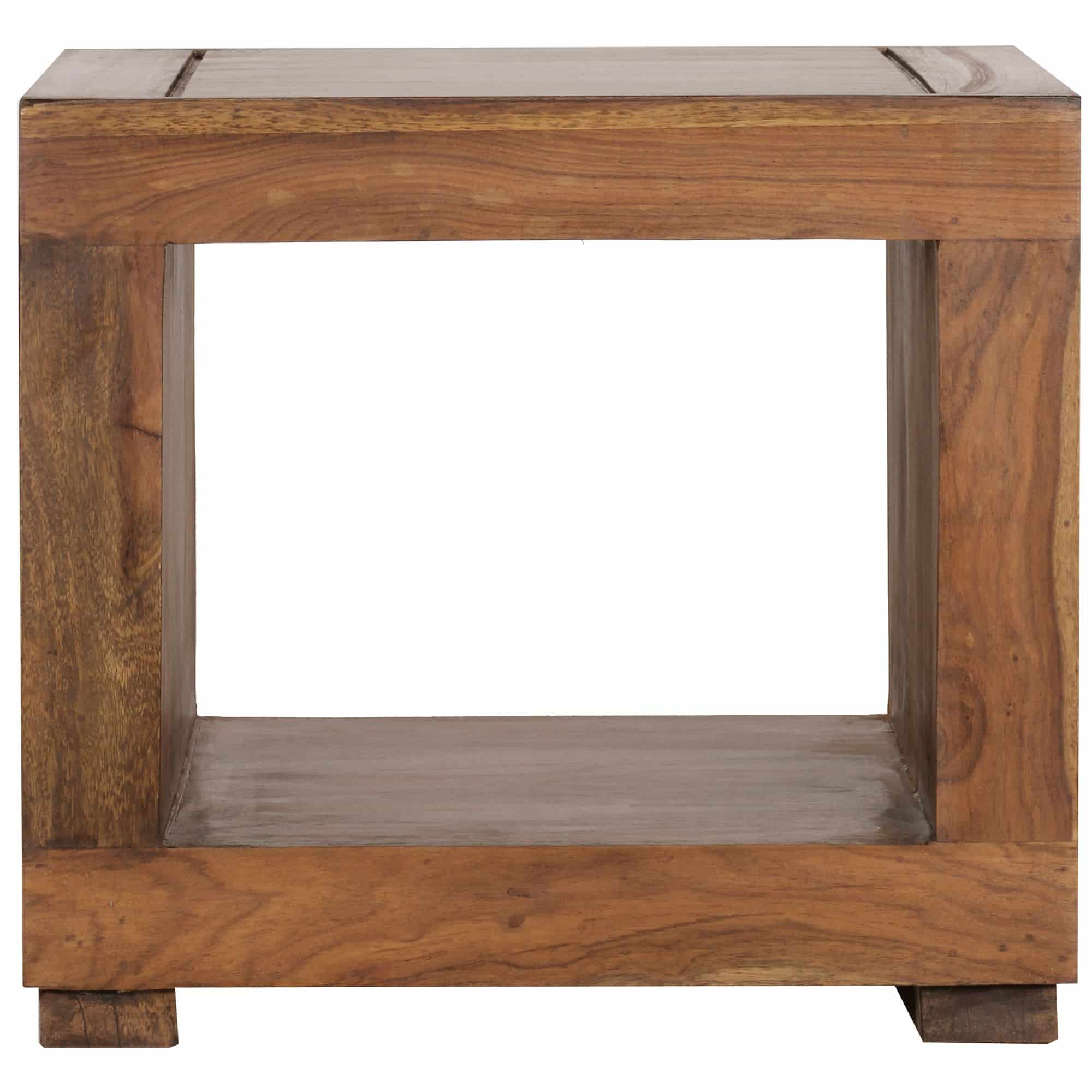 31321-WOHNLING-Couchtisch-MUMBAI-Massiv-Holz-Shee_5 Couchtisch MUMBAI Massiv-Holz Sheesham 50 cm breit Wohnzimmer-Tisch Design dunkel-braun Landhaus-Stil Beistelltisch