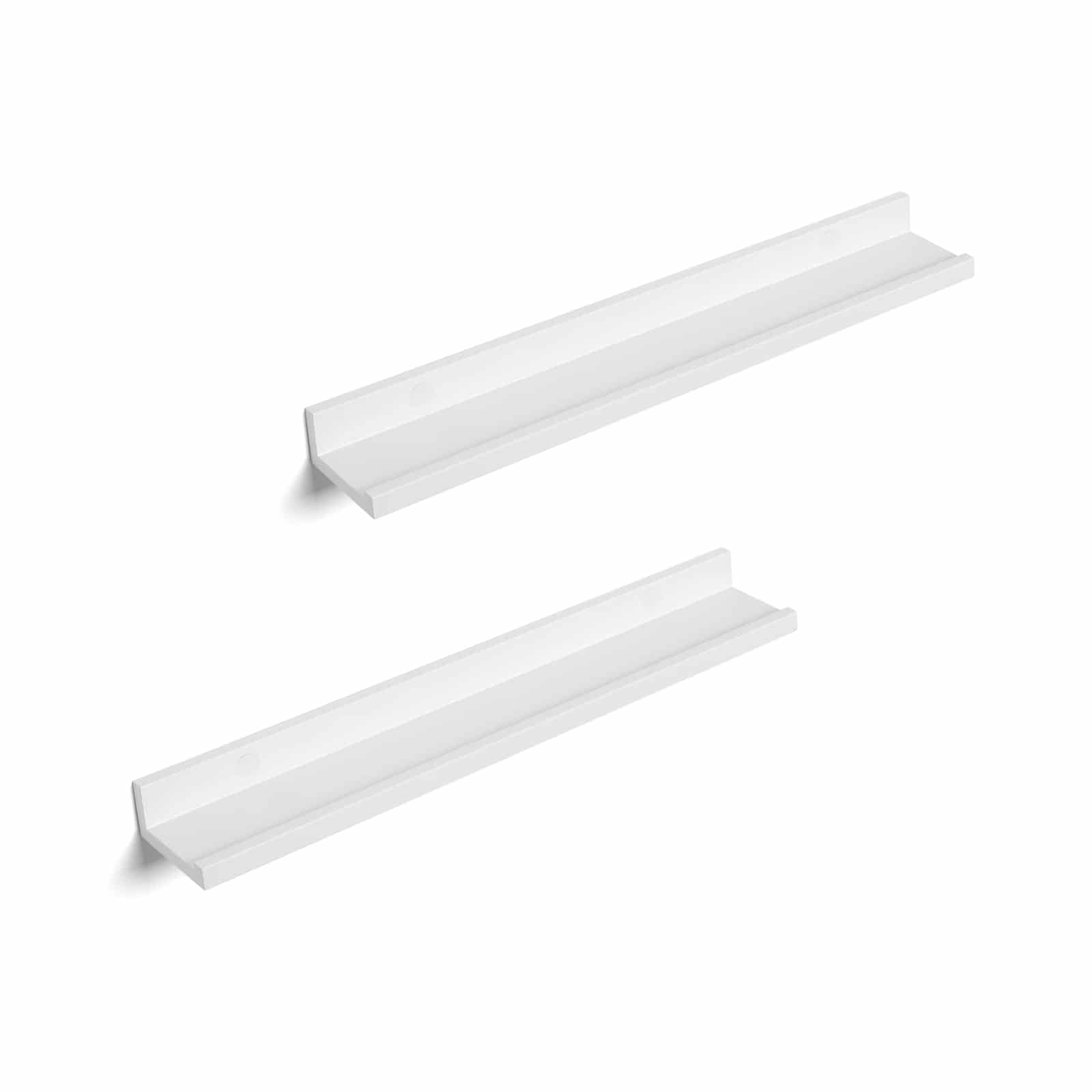 Schweberegale 2er Set Weiß glänzend-LWS60WT Schweberegale 2er Set Weiß glänzend-LWS60WT