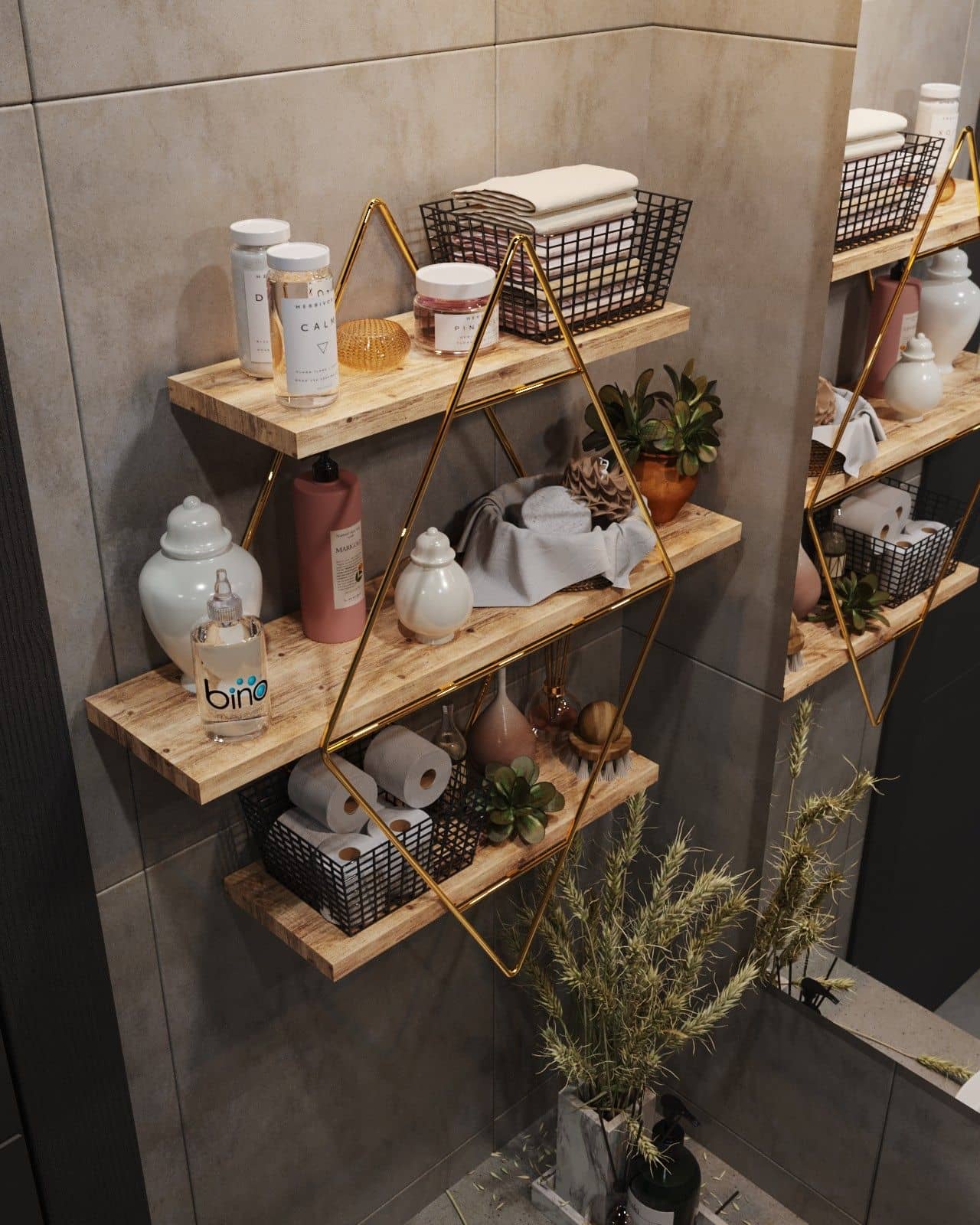 Prizma - gold - Wandregal Prizma - gold - Wandregal