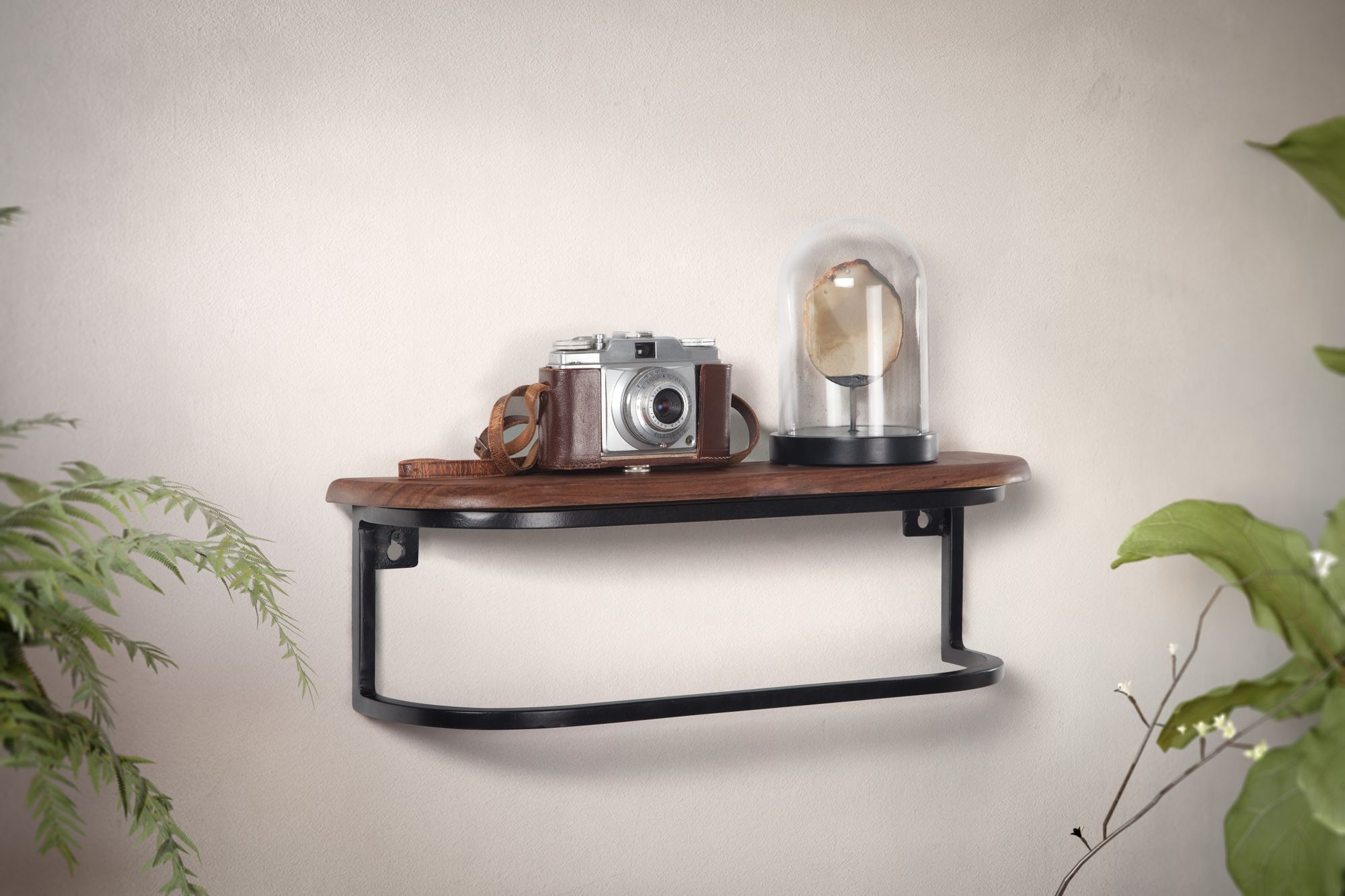 75585-WOHNLING-Wandregal-50x15x13-cm-Sheesham-Massivholz-Metall-Haengeregal-Industrial-_4 Wandregal 53x16x18cm Sheesham