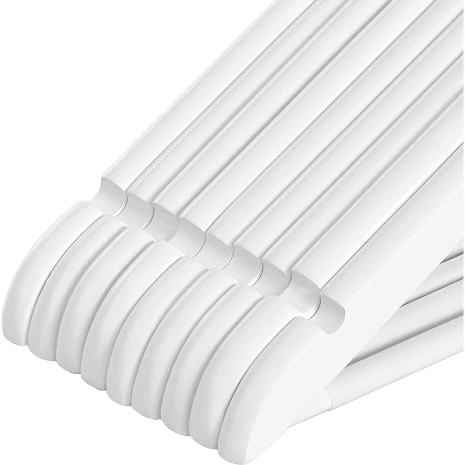 Kleiderbügel aus Holz 20er Set Weiß-CRW001W01 Kleiderbügel aus Holz 20er Set Weiß-CRW001W01