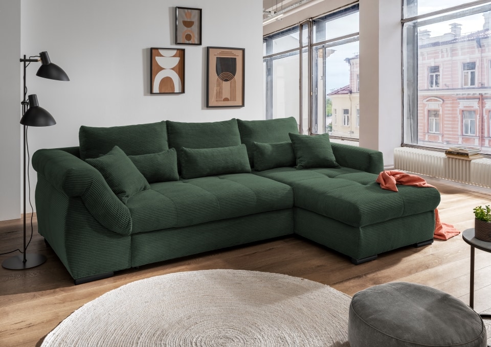 Benformato_Federico_2FRU-RECBK-4822_F10-1 Natürliches Flair: Moosgrünes Federico Sofa für Ihr Zuhause