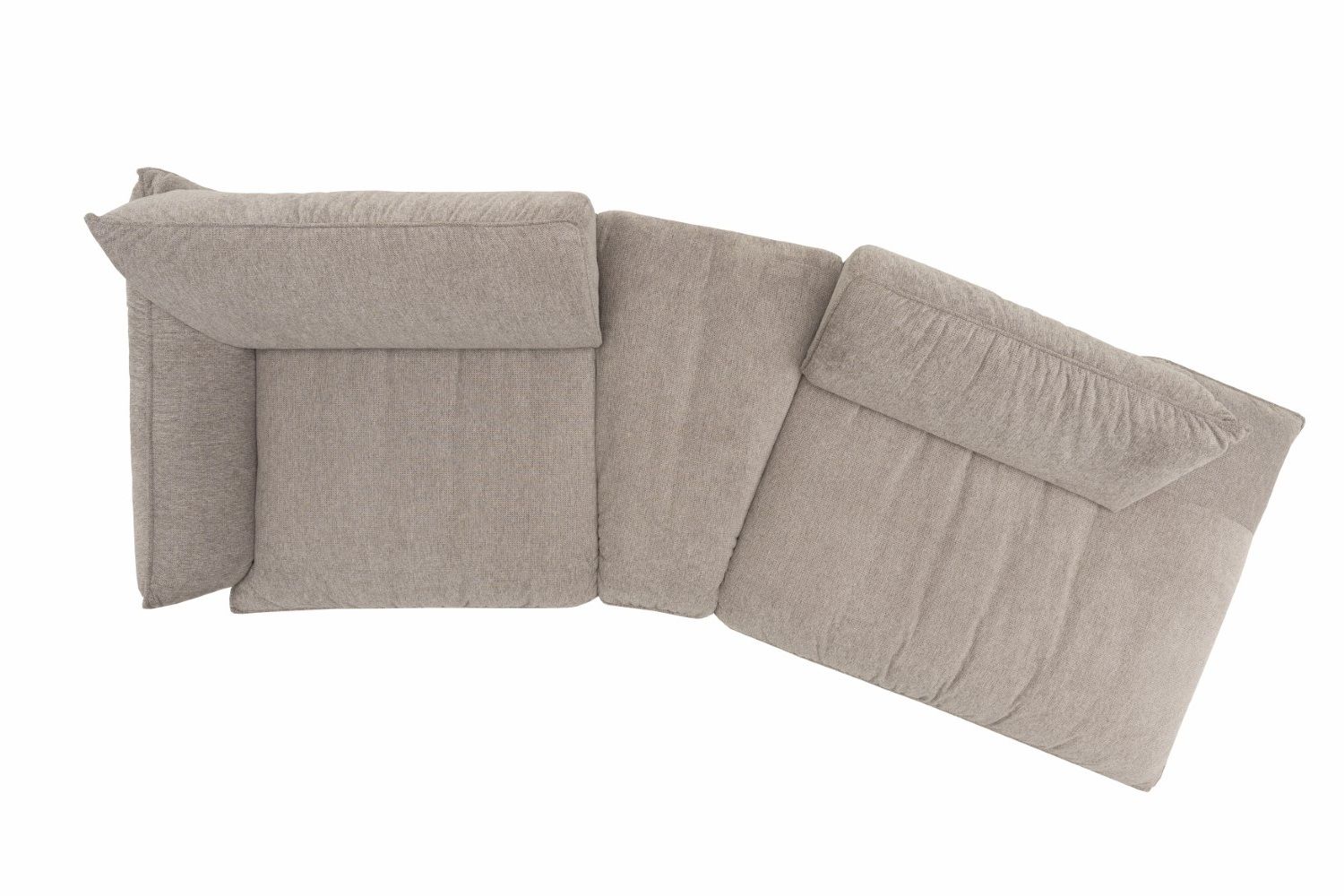 Bigsofa Fluffy im Chenille-Stoff mit Sitztiefenverstellung - designwerk