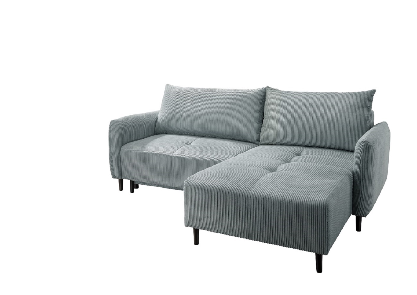 Ecksofa Mara in Cord - Schlaffunktion und Bettkasten – Benformato Ecksofa Mara in Cord - Schlaffunktion und Bettkasten – Benformato