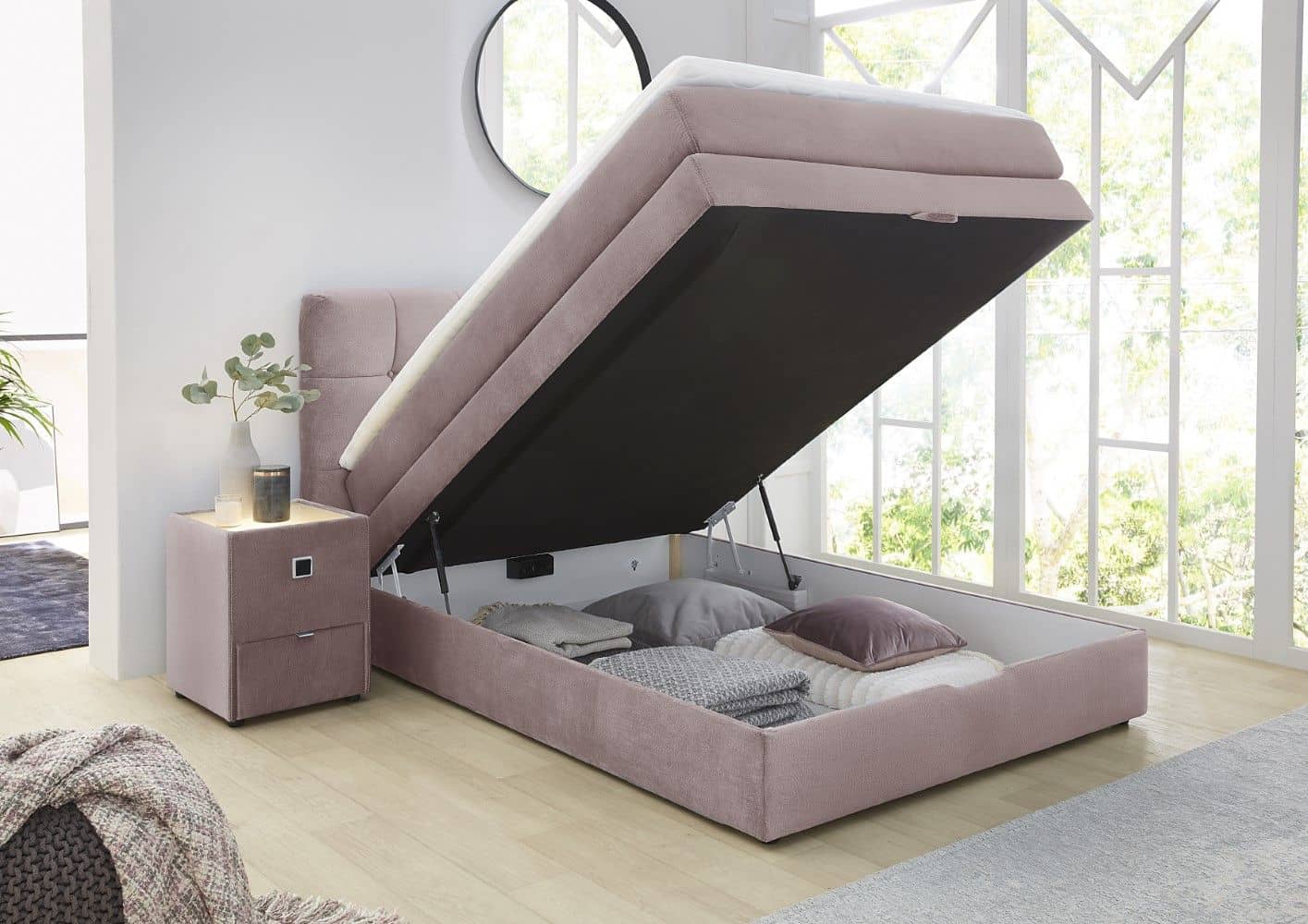 Boxspringbett Amy 140x200 & 180x200 mit Bettkasten – Jockenhöfer Boxspringbett Amy 140x200 & 180x200 mit Bettkasten – Jockenhöfer