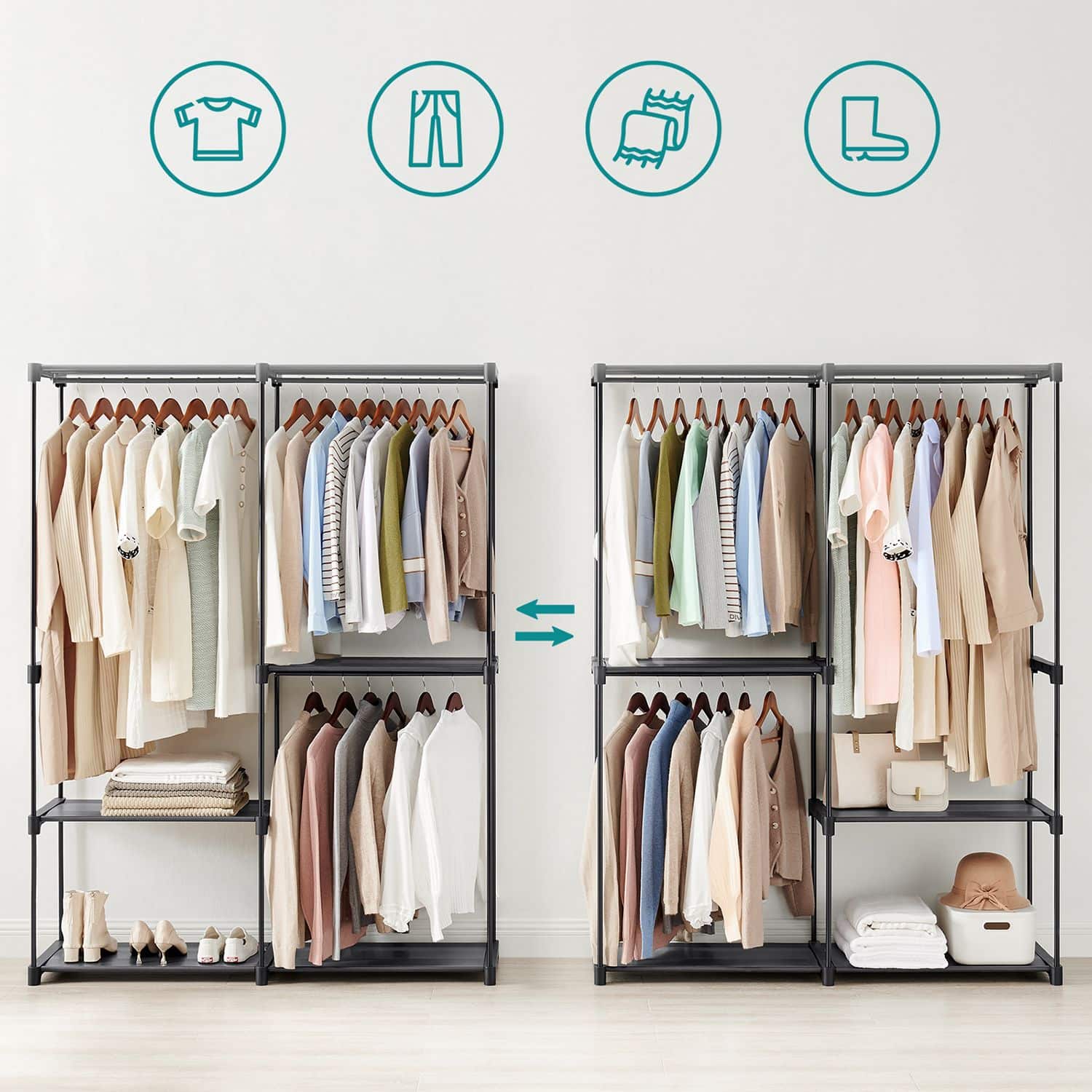 Offener Kleiderschrank-B34RYG025B02 Offener Kleiderschrank-B34RYG025B02