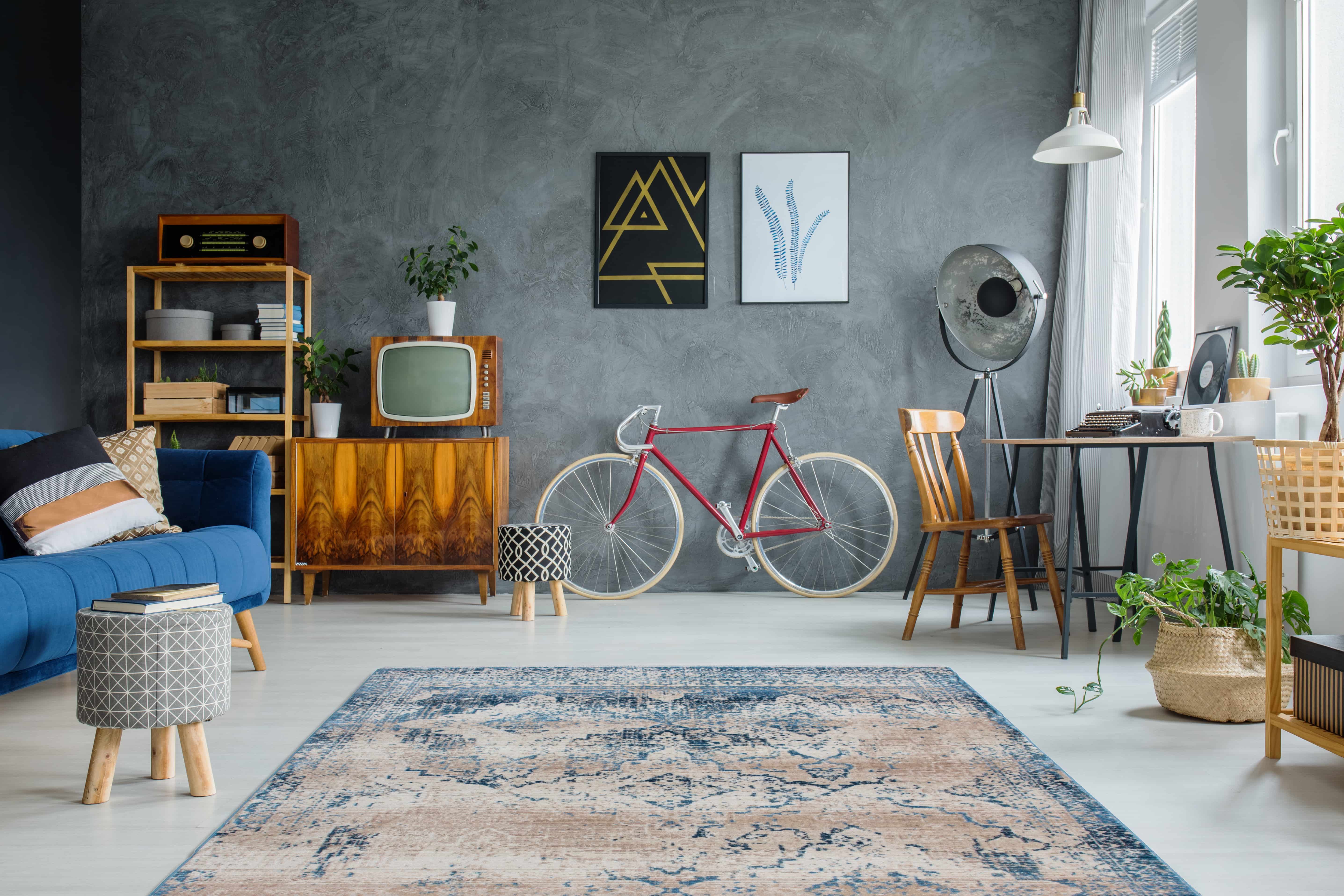 Antigua 500 Creme / Blau 80cm x 150cm Antigua 500 Creme / Blau 80cm x 150cm