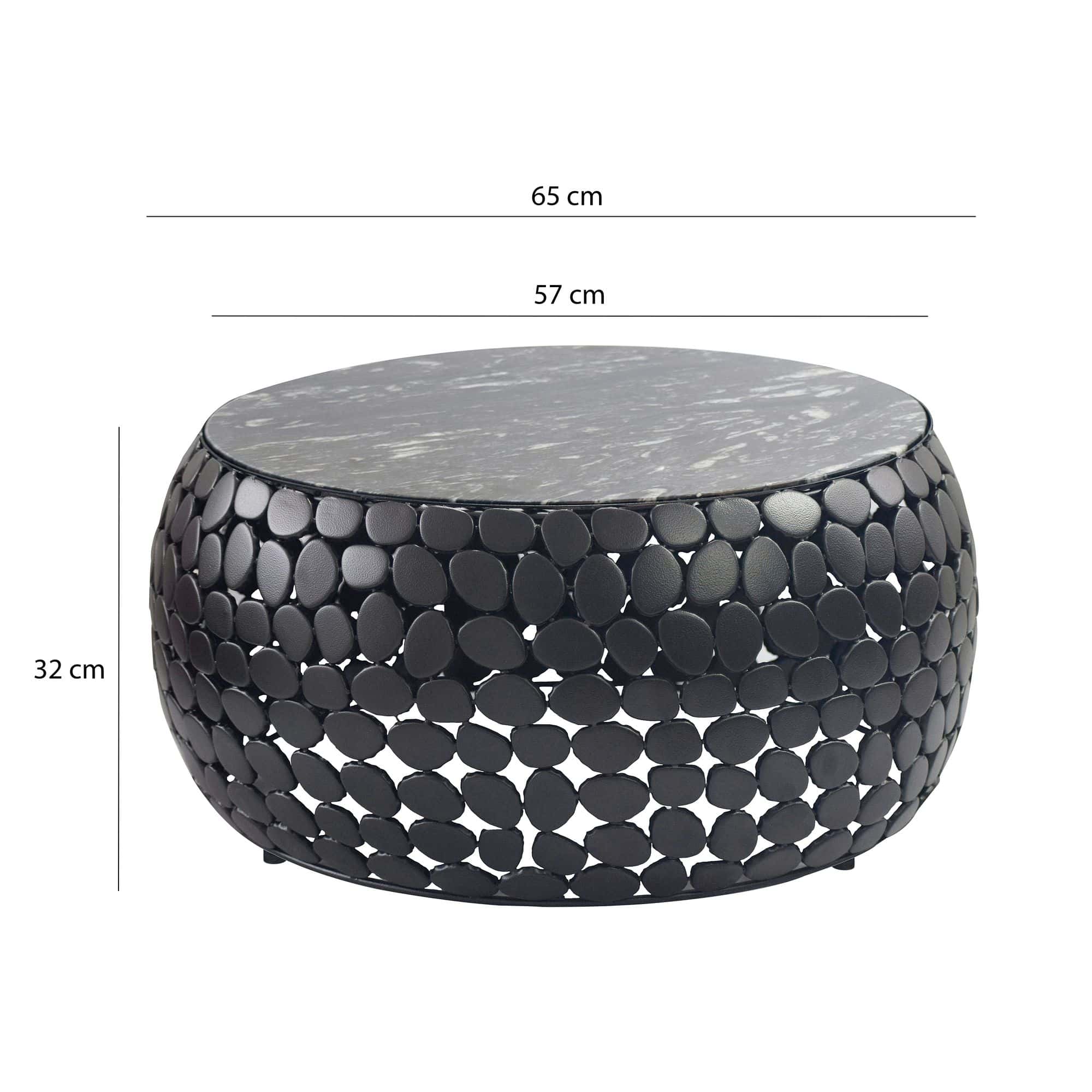 Design Couchtisch rund 65 cm aus Aluminium und schwarzer Marmor Tischplatte - Wohnzimmertisch Alu - Metall Sofatisch - Beistelltisch Wohnzimmer - Handmade Design Couchtisch rund 65 cm aus Aluminium und schwarzer Marmor Tischplatte - Wohnzimmertisch Alu - Metall Sofatisch - Beistelltisch Wohnzimmer - Handmade