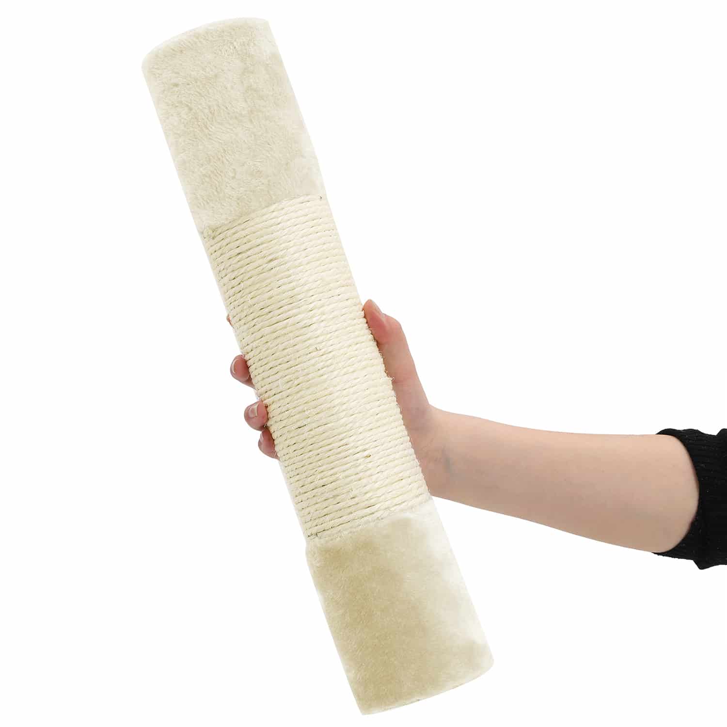 Kratzbaum mit 2 Höhlen 84 cm Beige-PCT61M Kratzbaum mit 2 Höhlen 84 cm Beige-PCT61M