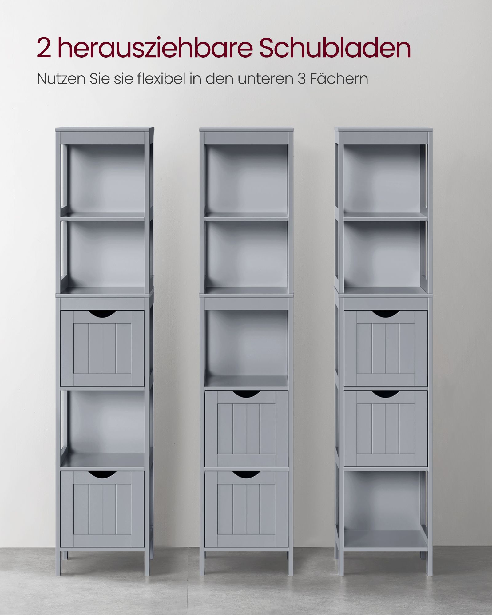 Hochschrank Badezimmer schmal stehend taubengrau Hochschrank Badezimmer schmal stehend taubengrau