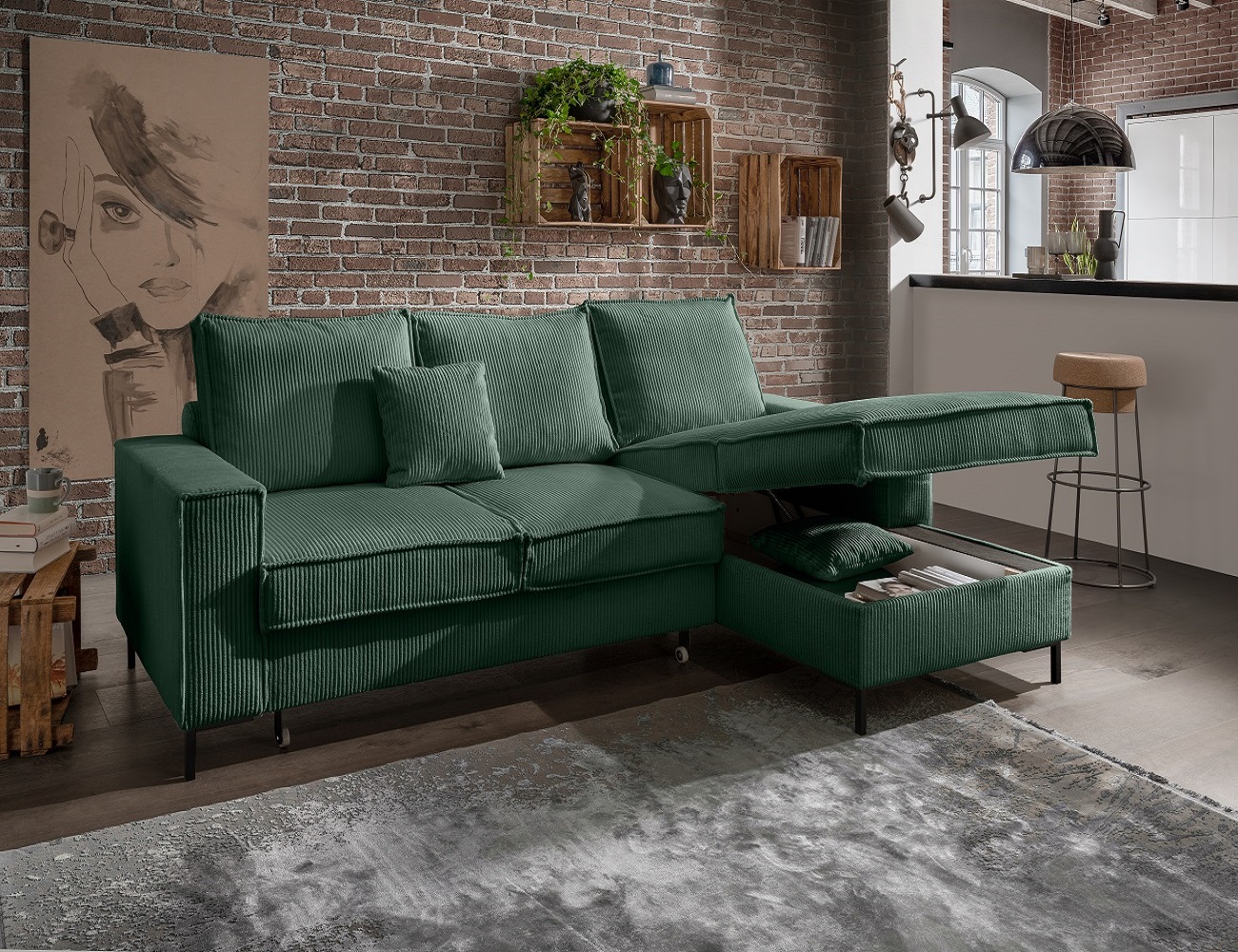 Ecksofa Rom – Die Wohlfühloase mit Schlaffunktion Ecksofa Rom – Die Wohlfühloase mit Schlaffunktion